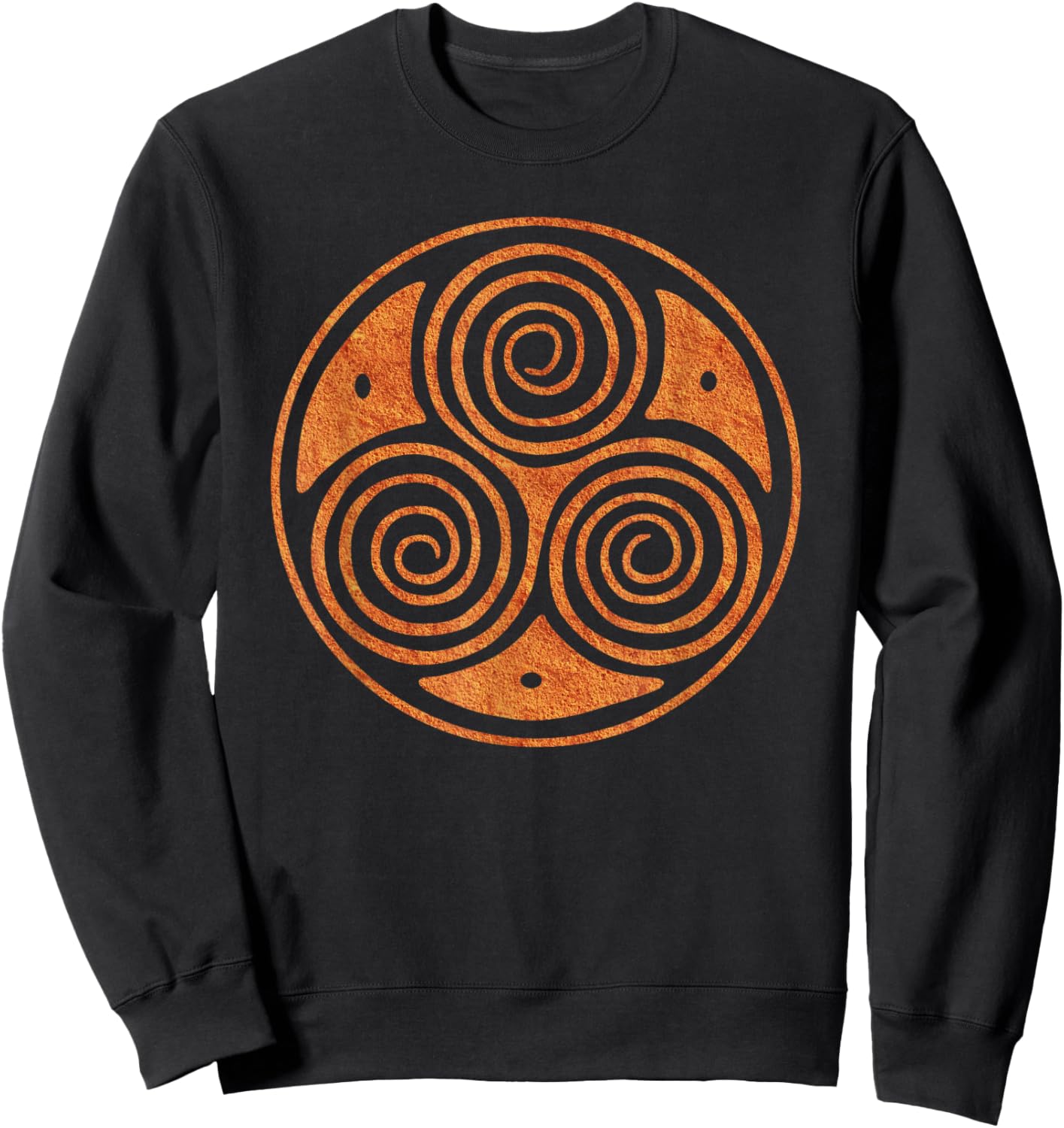Celtic Spiral Triskele Triple Spiral Sweatshirt - Sweatshirt | Black