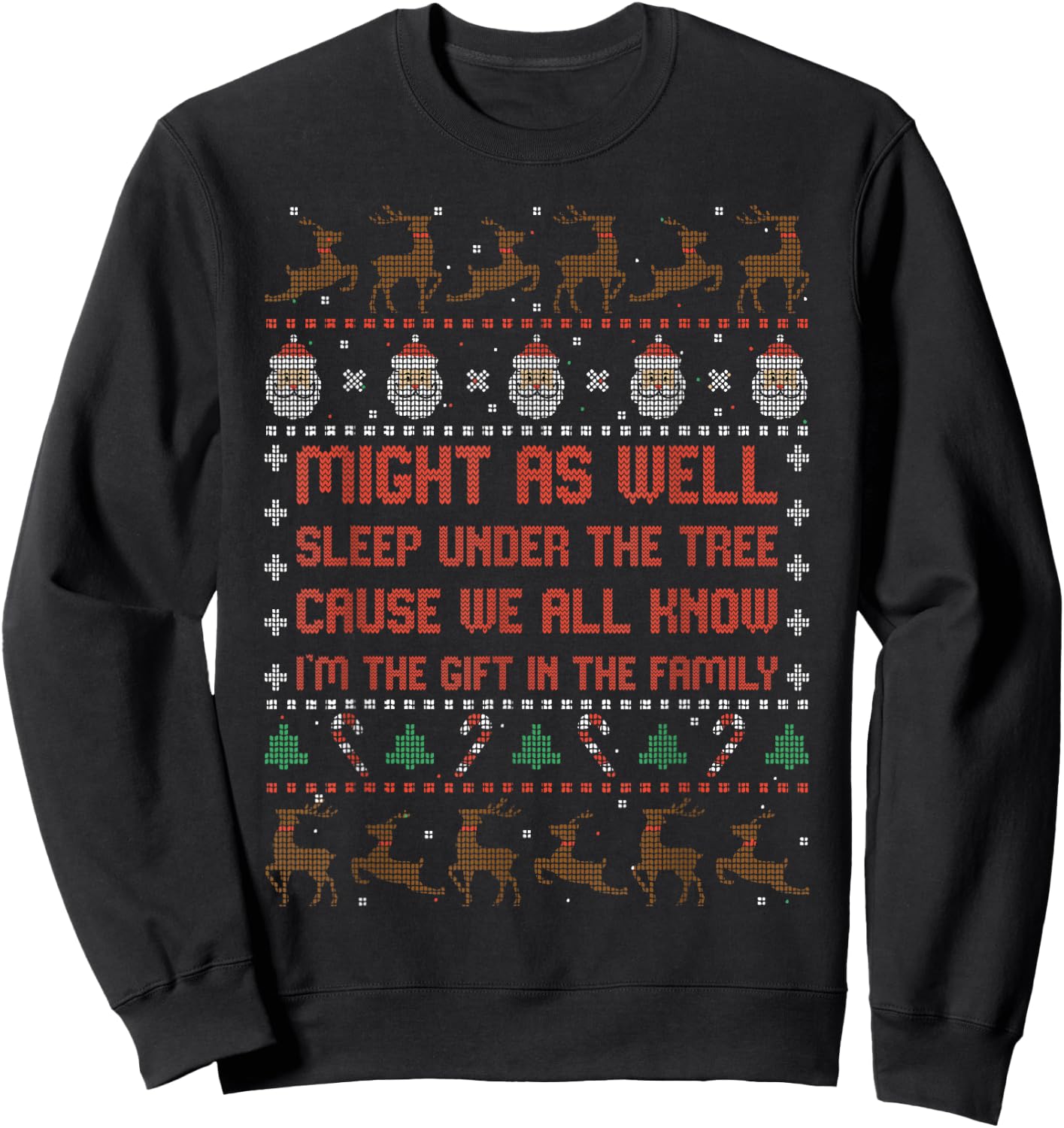 Might As Well Sleep Under The Tree Sweatshirt - Sweatshirt | Black