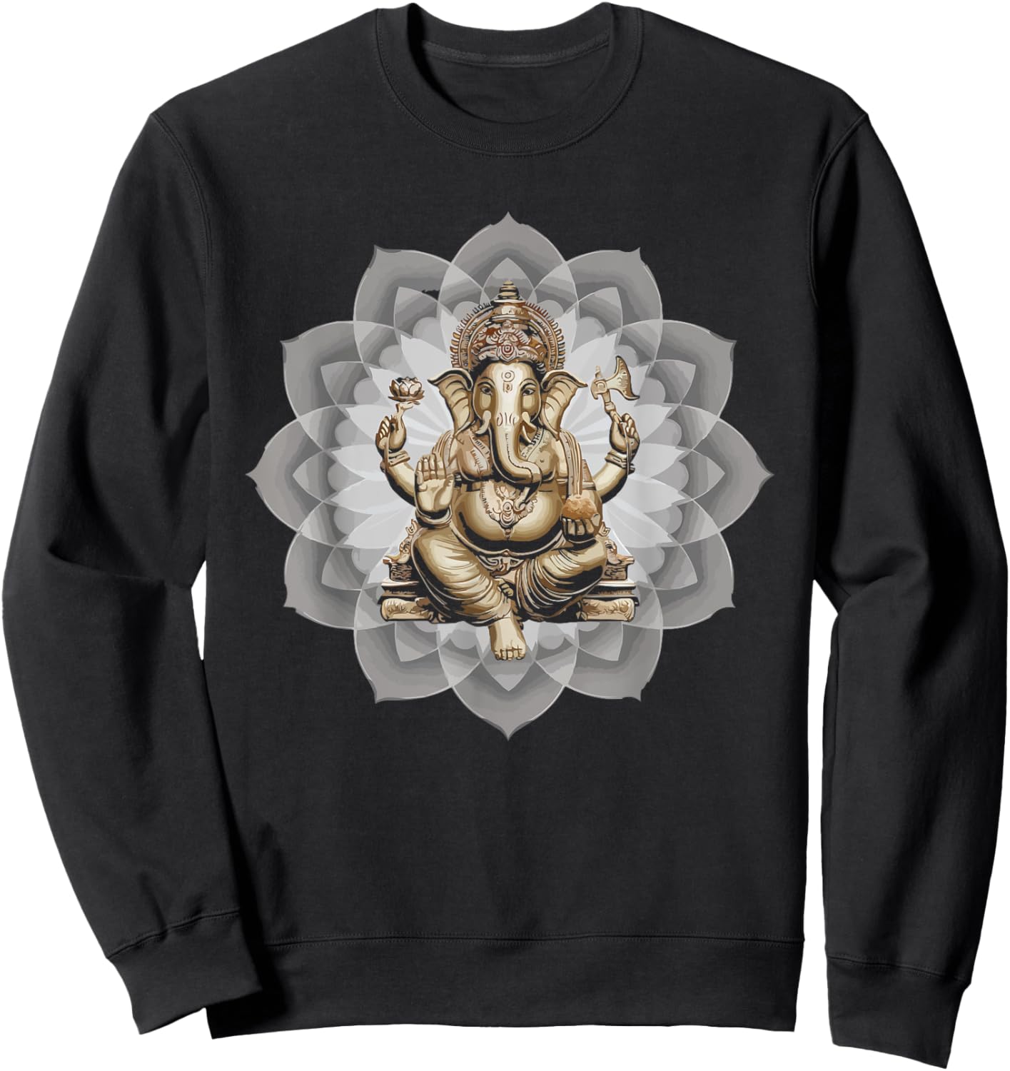 Ganesh Chaturthi Hindu Festival Elephant Lord Ganesha Sweatshirt - Sweatshirt | Black