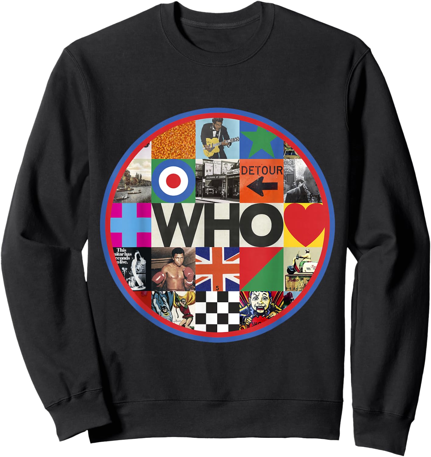 The Who Official 2019 Who Album Cover Circle Sweatshirt - Sweatshirt | Black