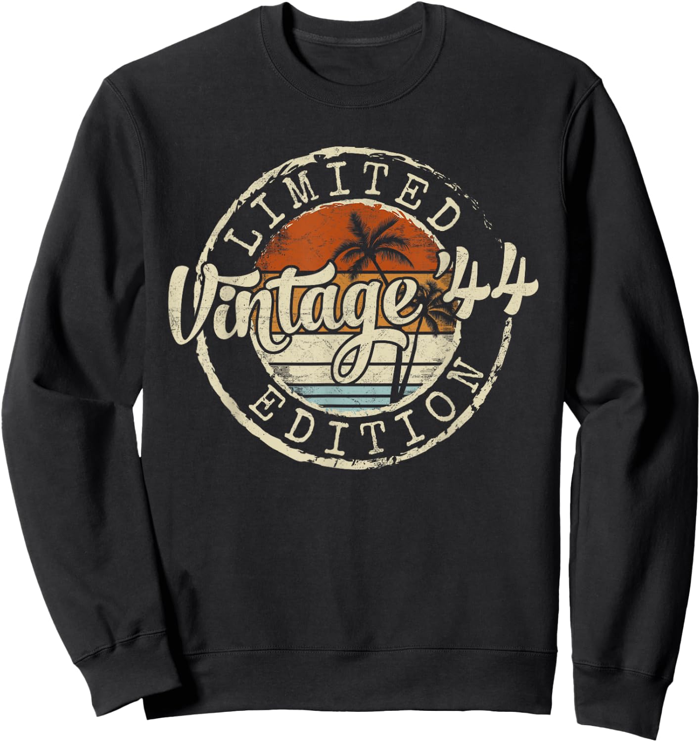 Vintage 1944 81st Birthday Gifts Women 81 Year Old Sweatshirt - Sweatshirt | Black