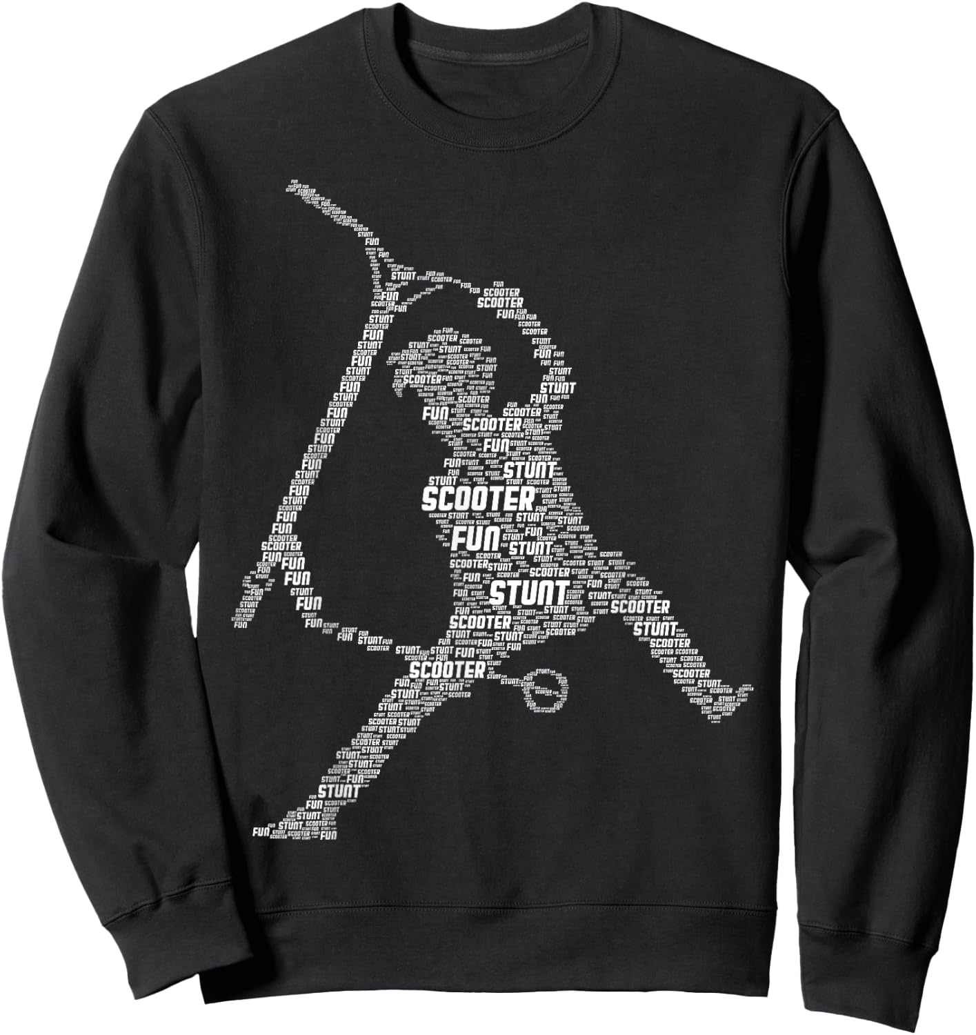 Scooter Tricks E-Scooter Rider Boys Youth Kids Sweatshirt - Sweatshirt | Black