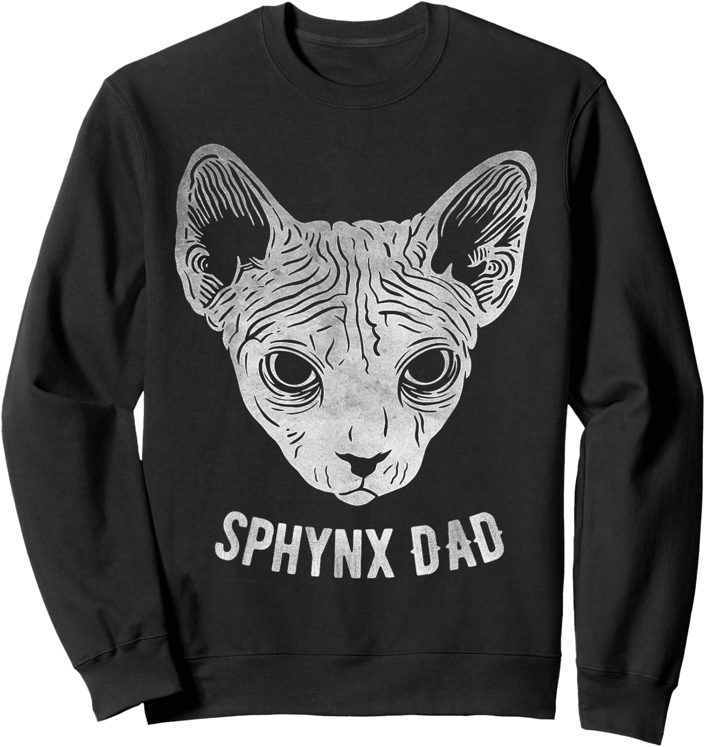 Sphynx Cat Dad Women Girls Kids Sweatshirt - Sweatshirt | Black