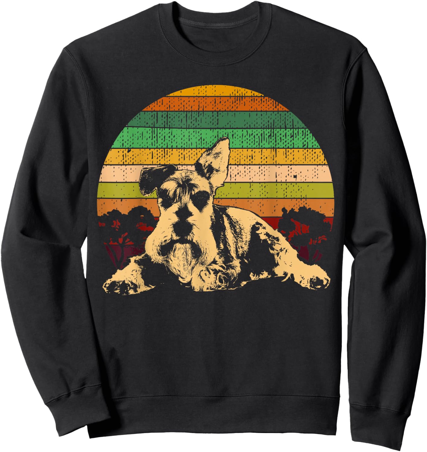 Schnauzer Medium Schnauzer and Standard Schnauzer Sweatshirt - Sweatshirt | Black