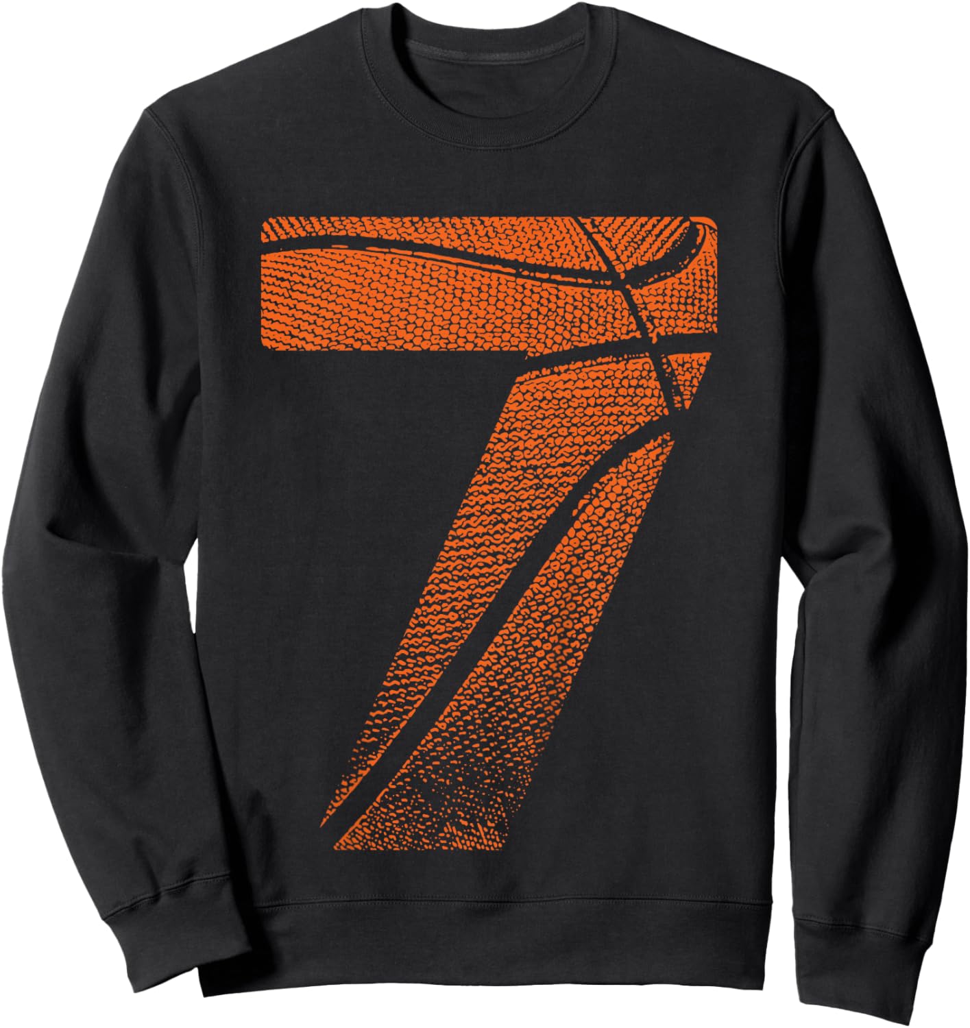 Kids 7th Birthday Boy Basketball Player Basketball 7 Years Old Sweatshirt - Sweatshirt | Black