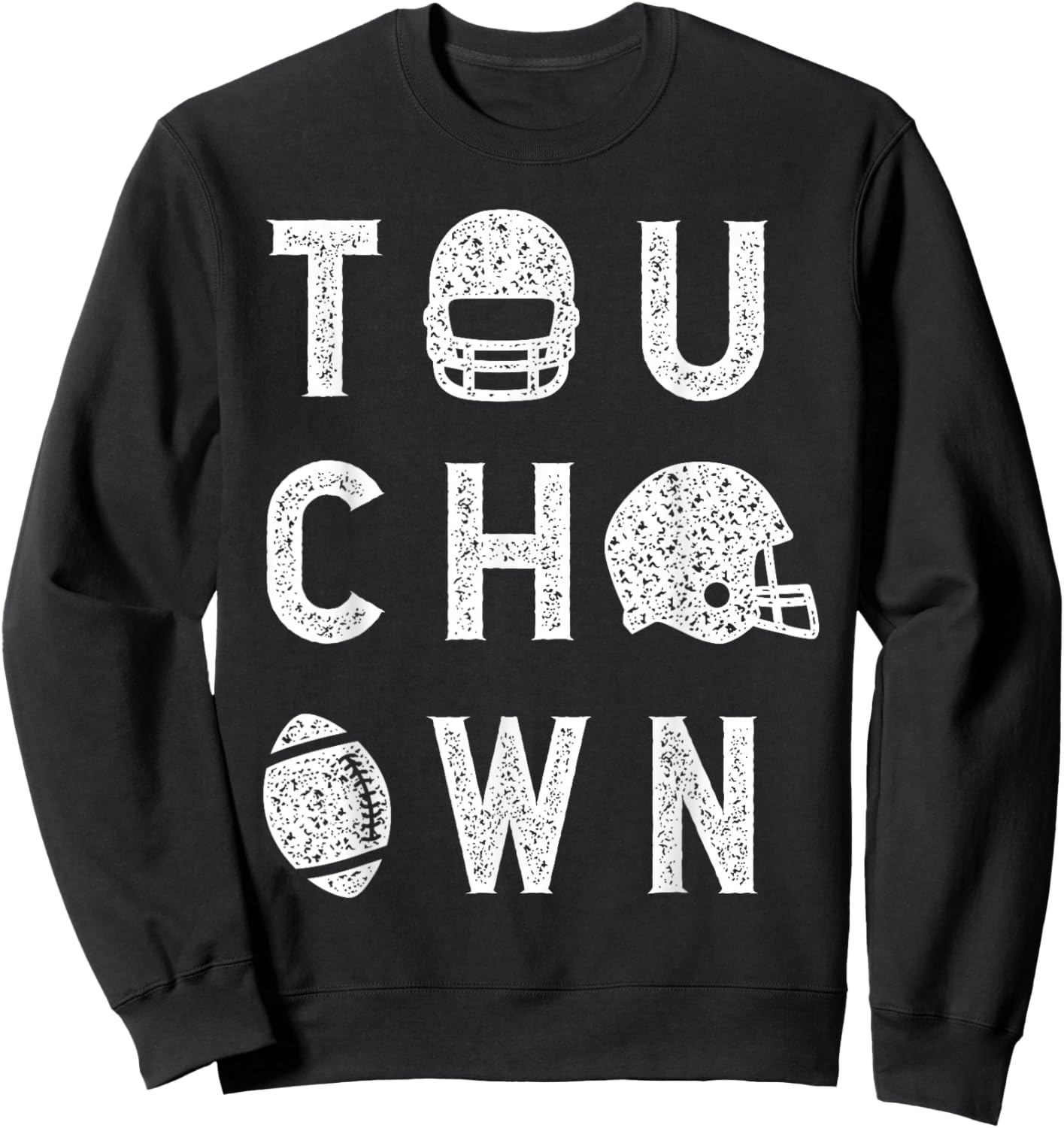 Touchdown Season American Football Game Day Thanksgiving Sweatshirt - Sweatshirt | Black
