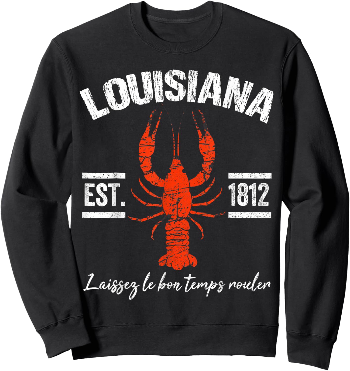 Mardi Gras Louisiana Crawfish New Orleans Men Women Gift Sweatshirt - Sweatshirt | Black