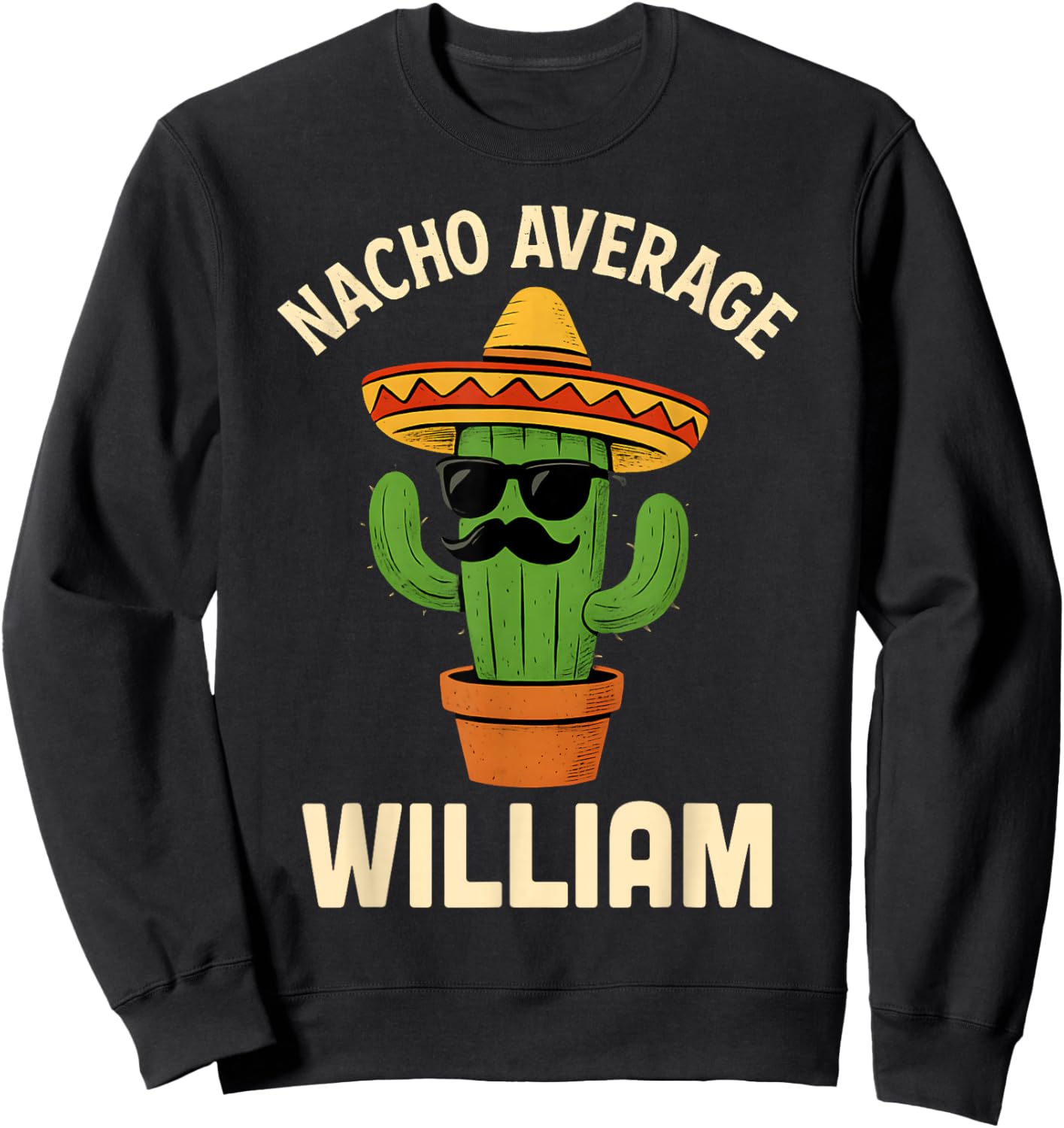 William Gifts Birthday Funny Personalized Custom Name Sweatshirt - Sweatshirt | Black