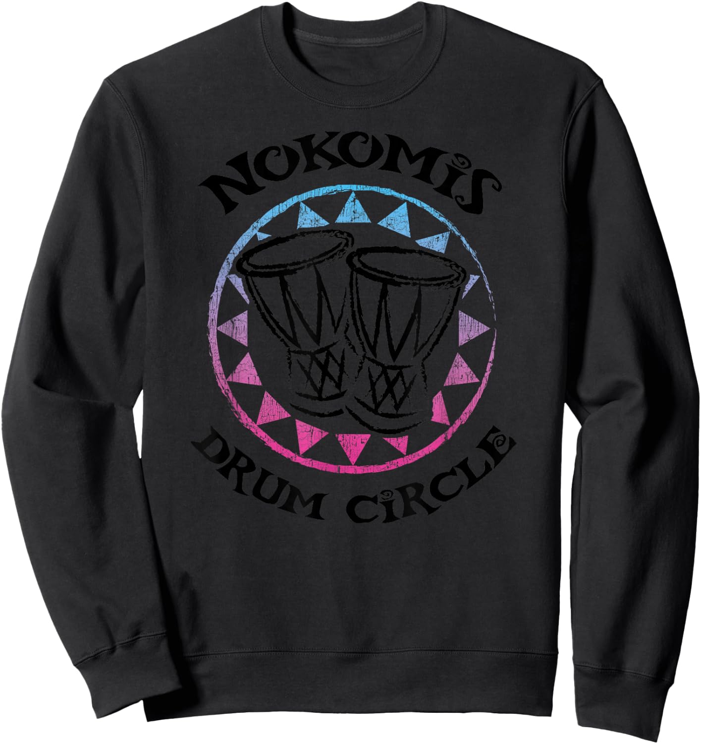 Nokomis Florida Drum Circle Drummer Sweatshirt - Sweatshirt | Black