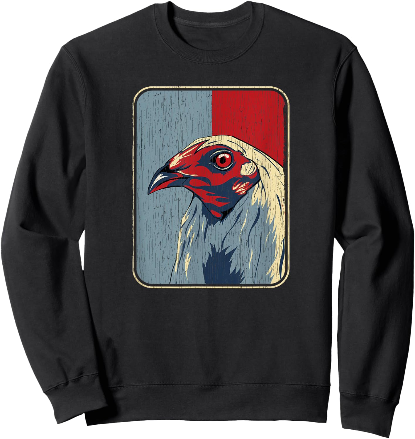 Vintage Cockfighting - Rooster Sweatshirt - Sweatshirt | Black