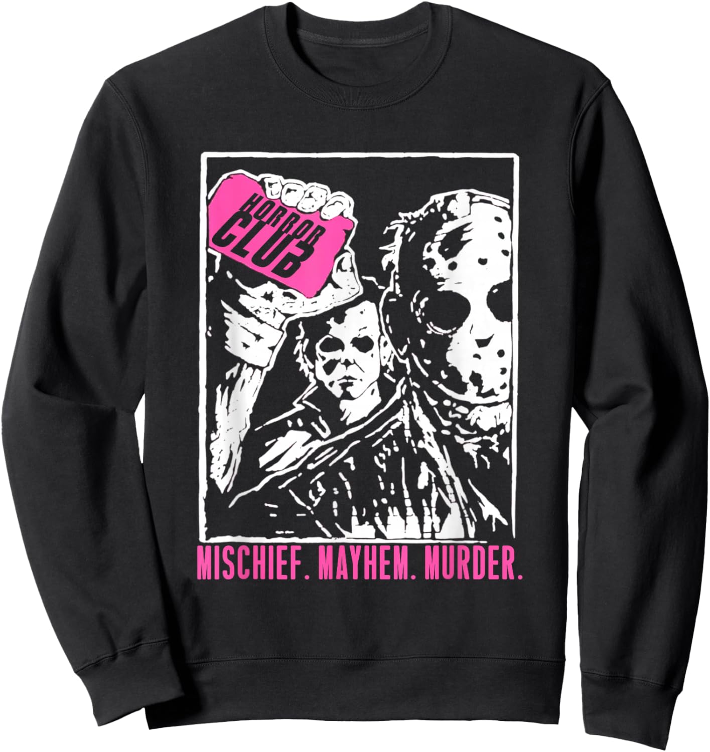 Horror Club - Scary Slasher Movie Parody Sweatshirt - Sweatshirt | Black