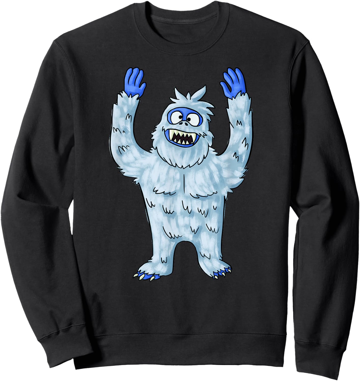 Abominable Snow Monster Christmas Abominable Snowman Sweatshirt - Sweatshirt | Black