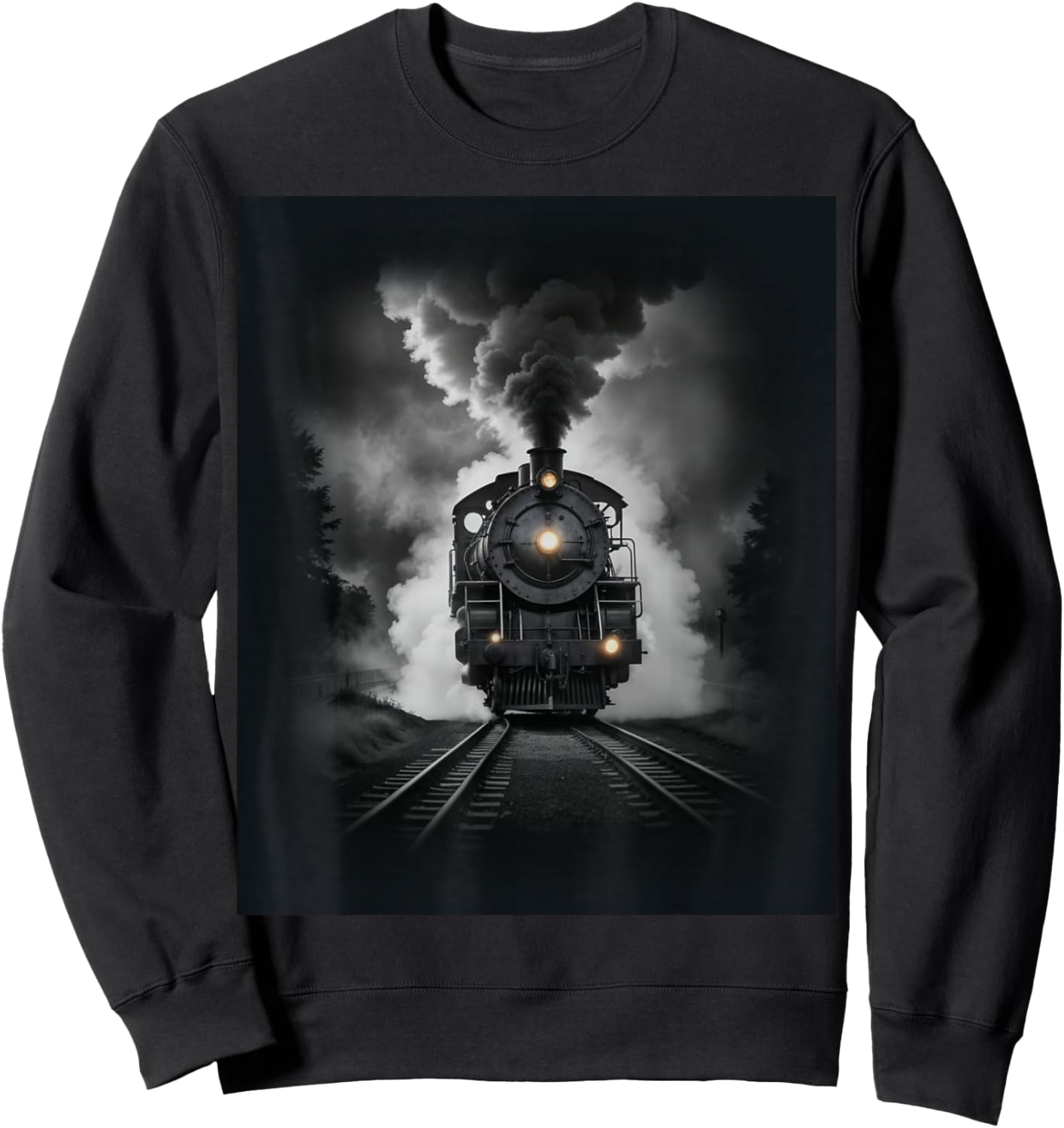 Steam Locomotive Train 4014 Vintage Railroad Big Boy Engine Sweatshirt - Sweatshirt | Black