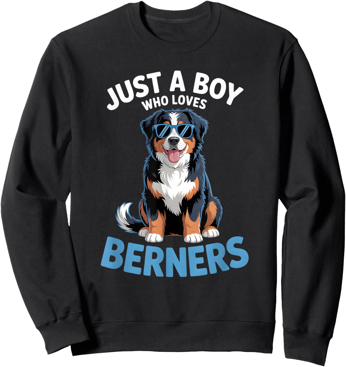 Boys Bernese Mountain Dog Sweatshirt - Sweatshirt | Black