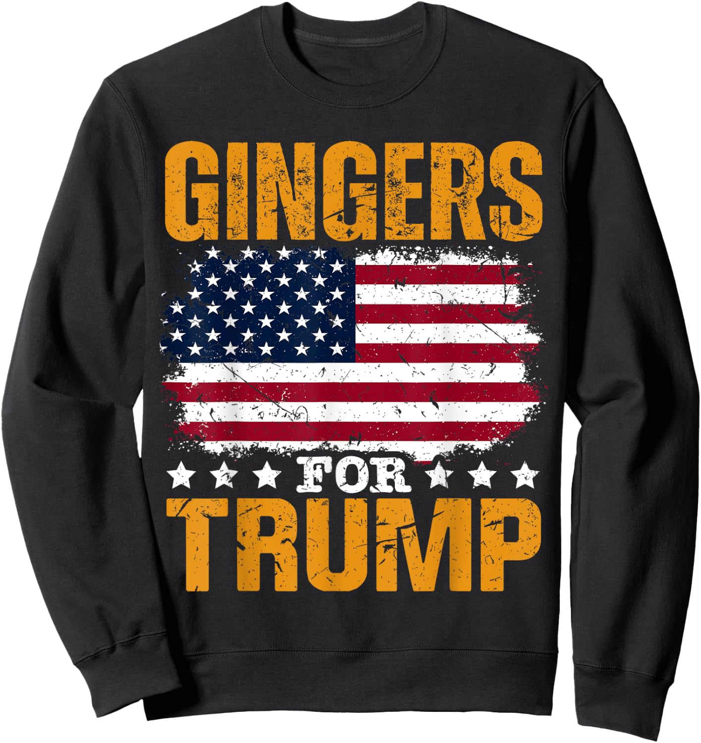 Gingers for Trump Patriotic Sweatshirt - Sweatshirt | Black