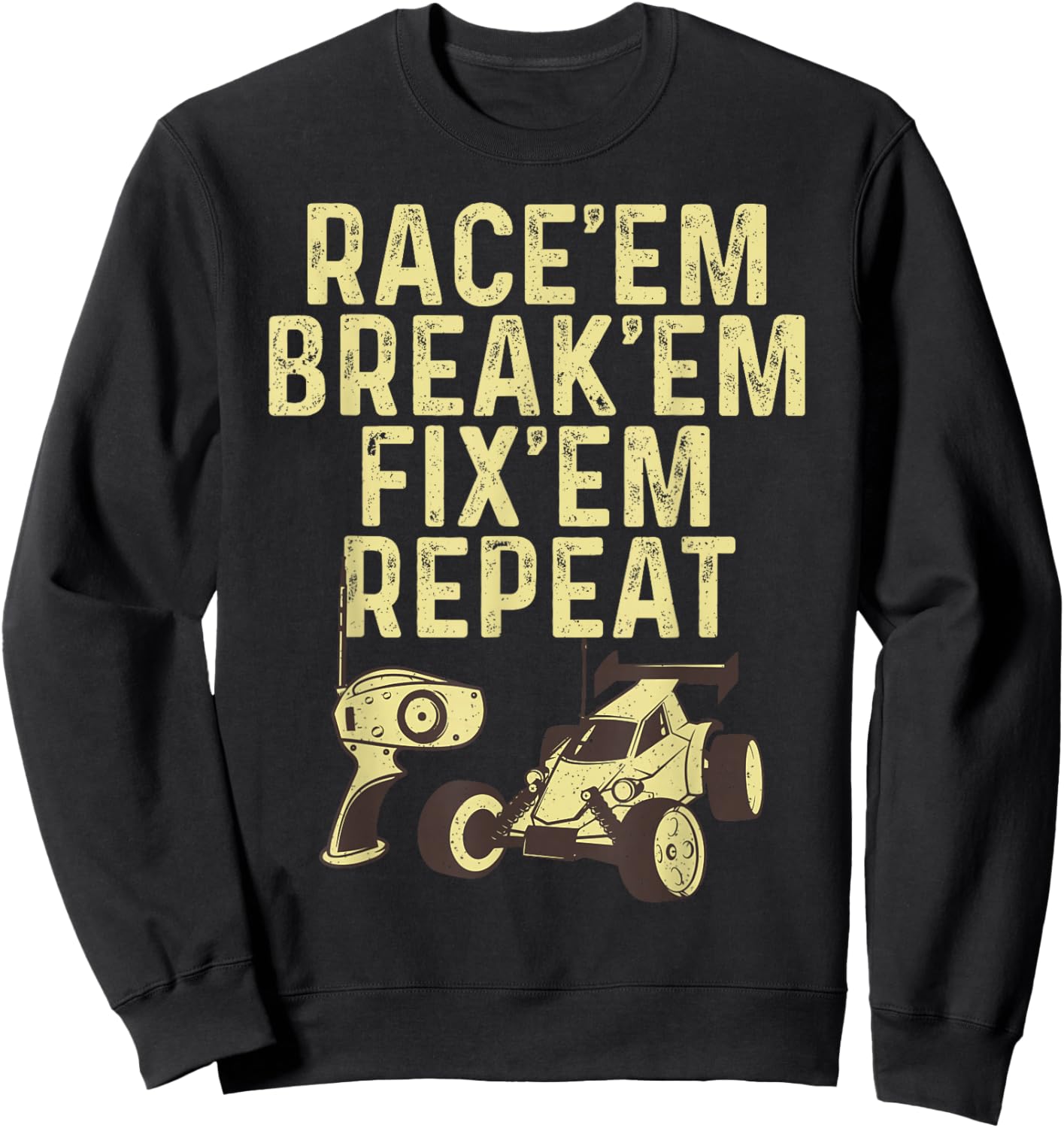 Cool RC Car Design Women RC Car Racing Race Lover Sweatshirt - Sweatshirt | Black
