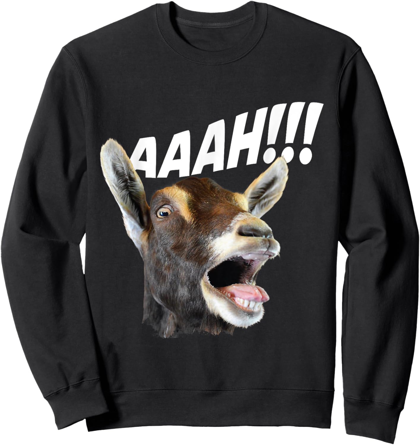 Aaah - Goat Whisperer Rancher Farm Animal Farmer Halloween Sweatshirt - Sweatshirt | Black
