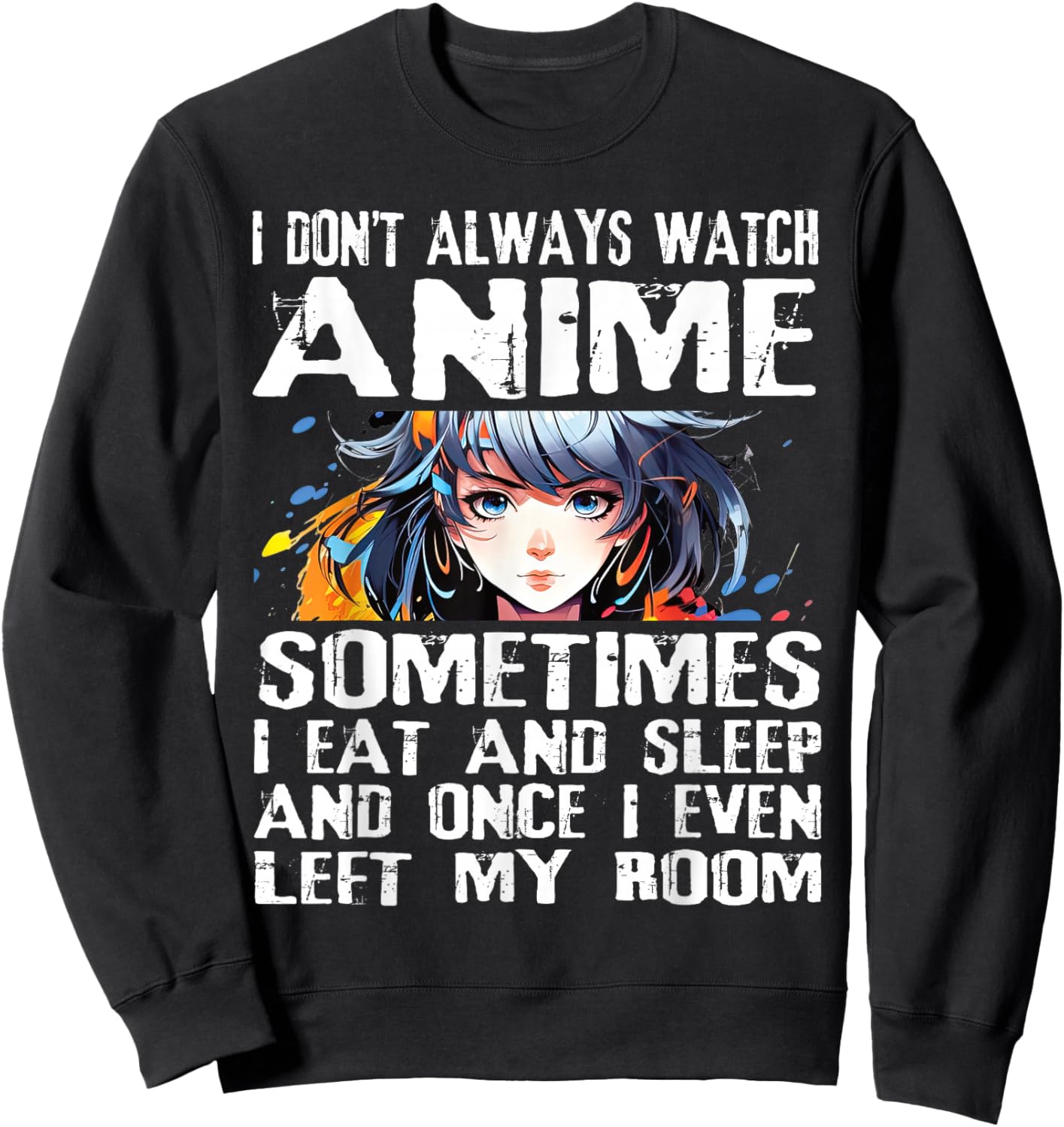 Anime Idea For Teen Girls 14 To 16 Women Japanese Manga Kids Sweatshirt - Sweatshirt | Black