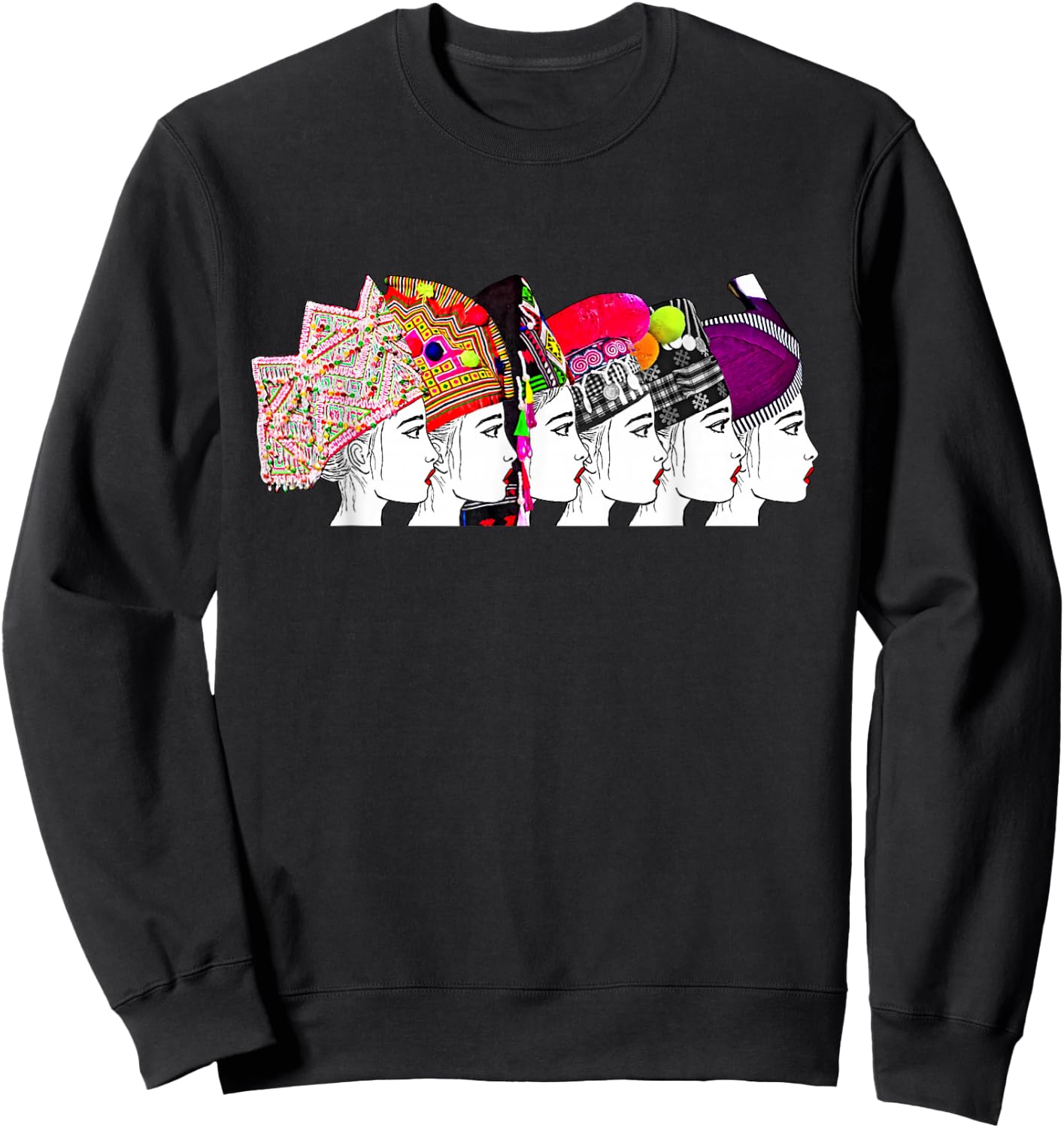 Hmong 6 Sisters forever Sweatshirt - Sweatshirt | Black