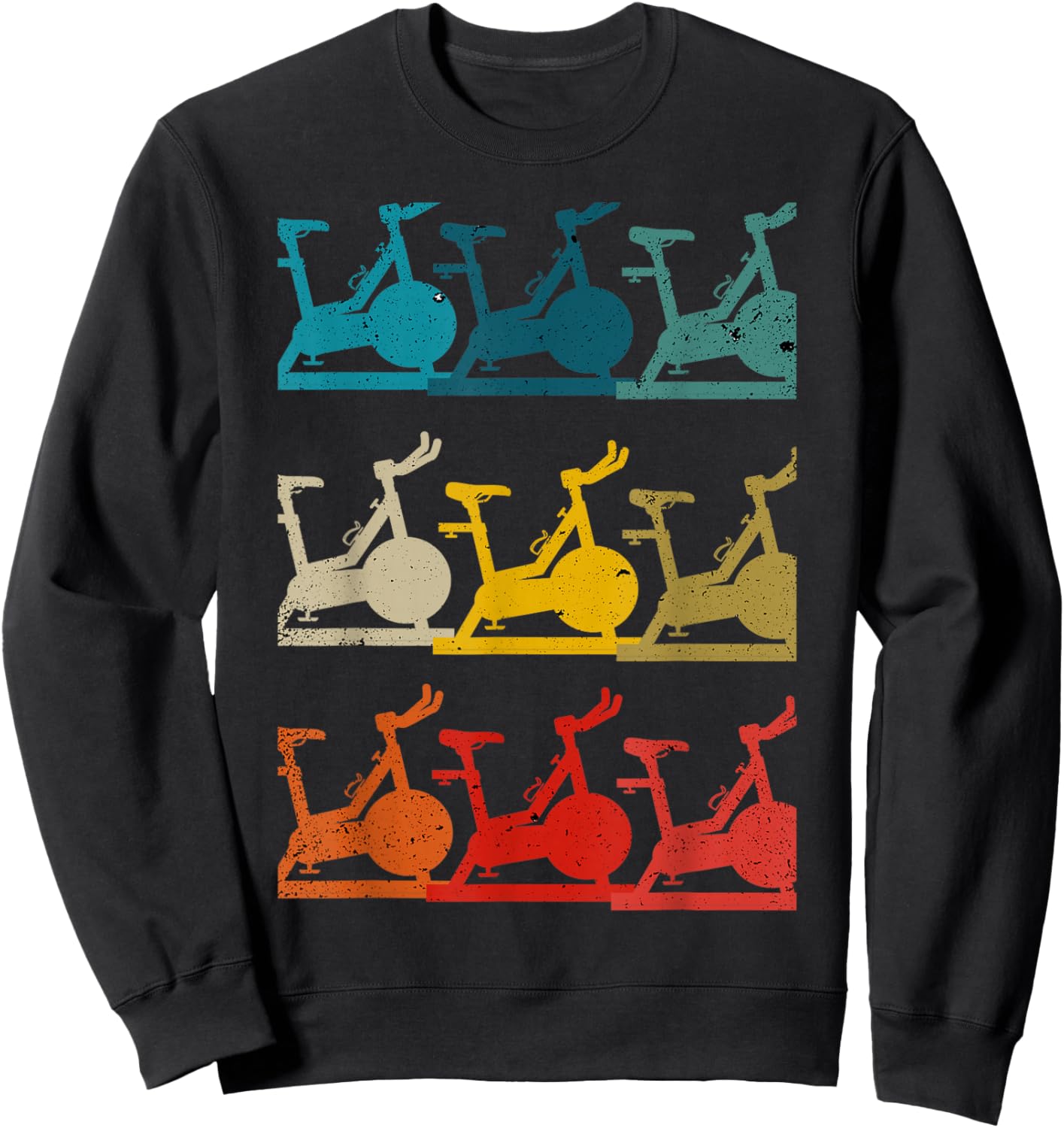 Spinning And Indoor Cycling - Workout Sweatshirt - Sweatshirt | Black