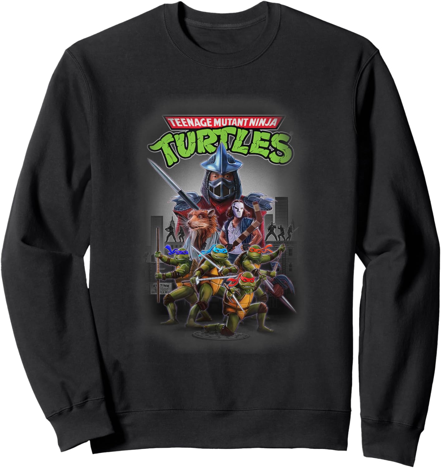Teenage Mutant Ninja Turtles Heroes & Villains NY Group Shot Sweatshirt - Sweatshirt | Black