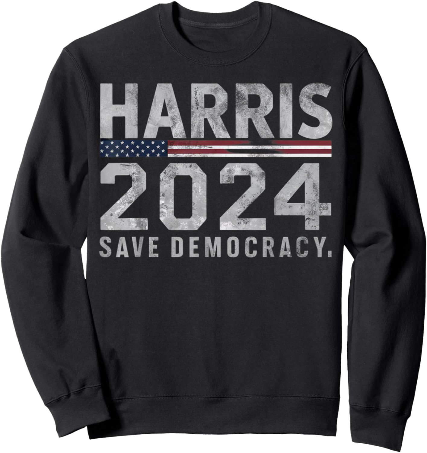 Save Democracy Kamala Harris for President 2024 Sweatshirt - Sweatshirt | Black