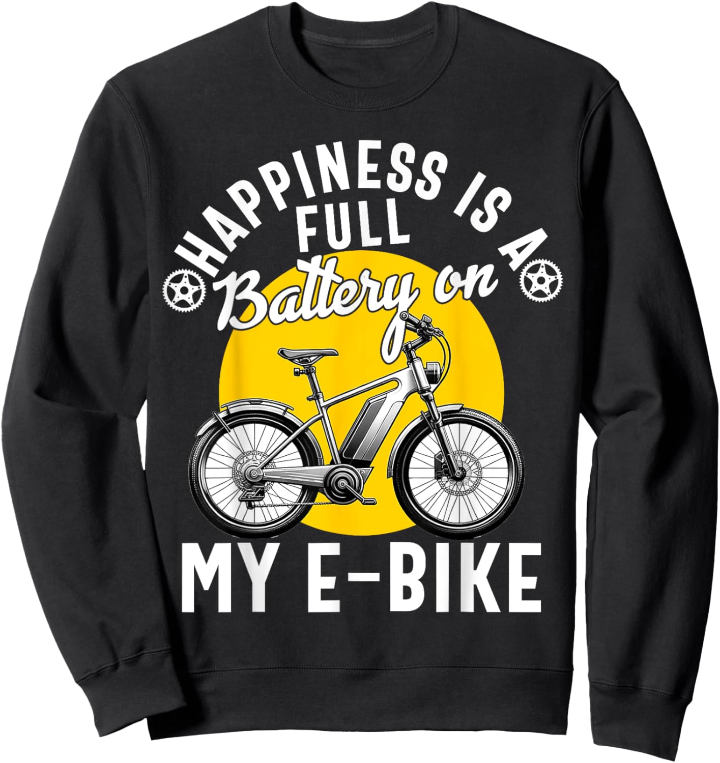 E-Bike Electric Bike Women E Bicycle Lover Funny Sweatshirt - Sweatshirt | Black