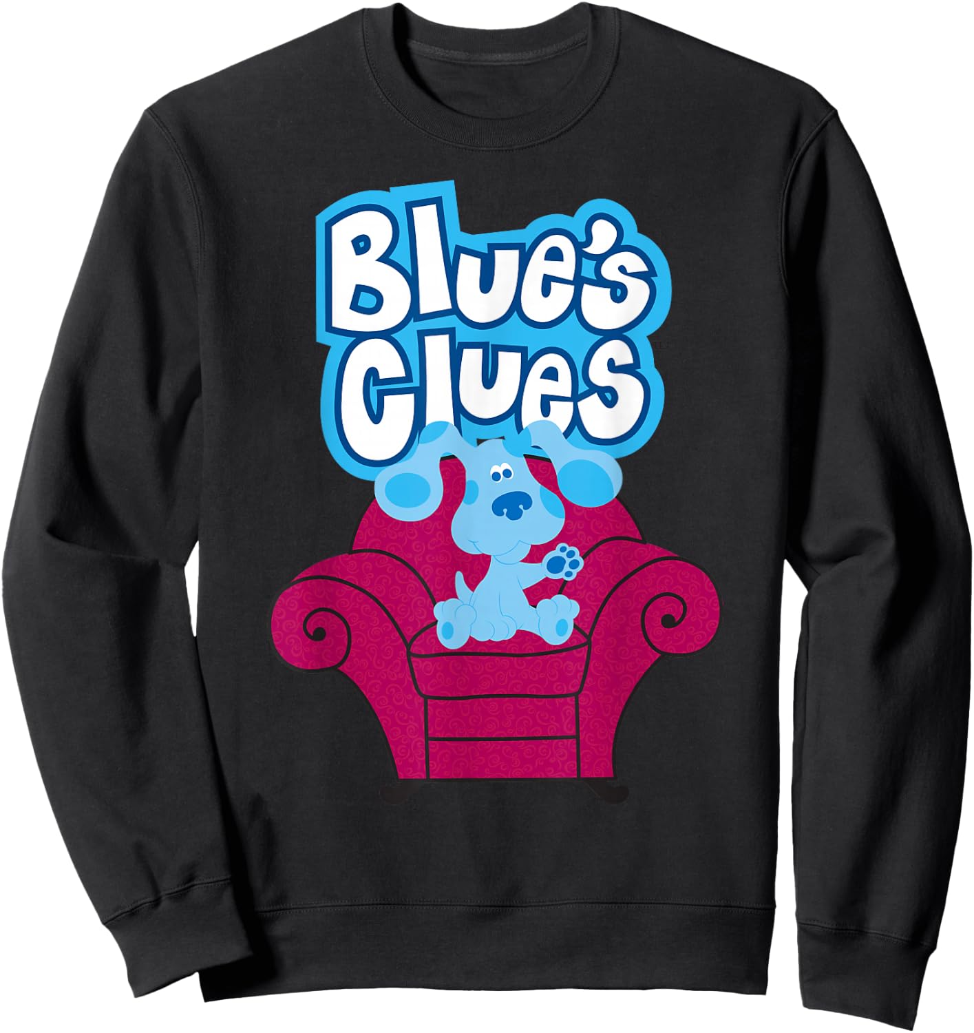 Blue's Clues On Red Sofa Sweatshirt - Sweatshirt | Black