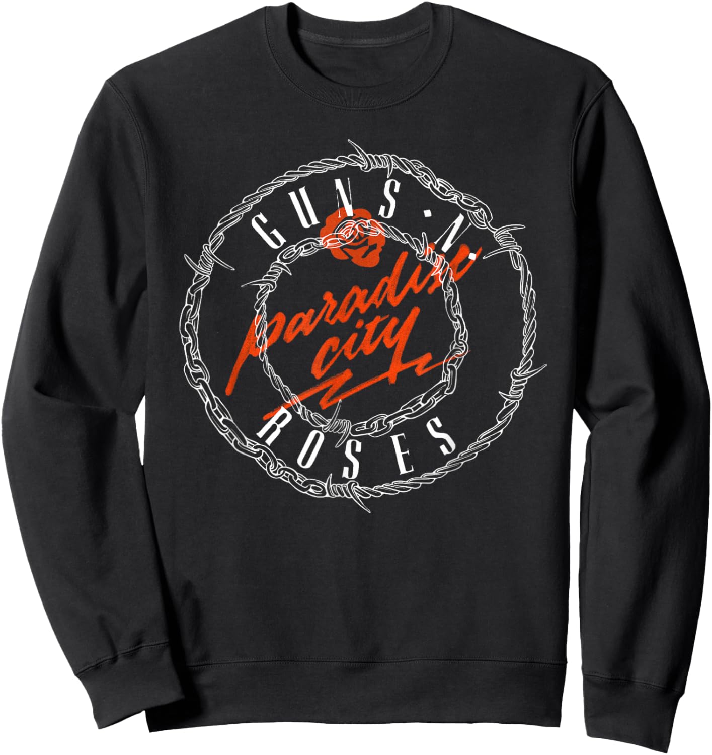 Official Guns N' Roses Paradise Logo Sweatshirt - Sweatshirt | Black