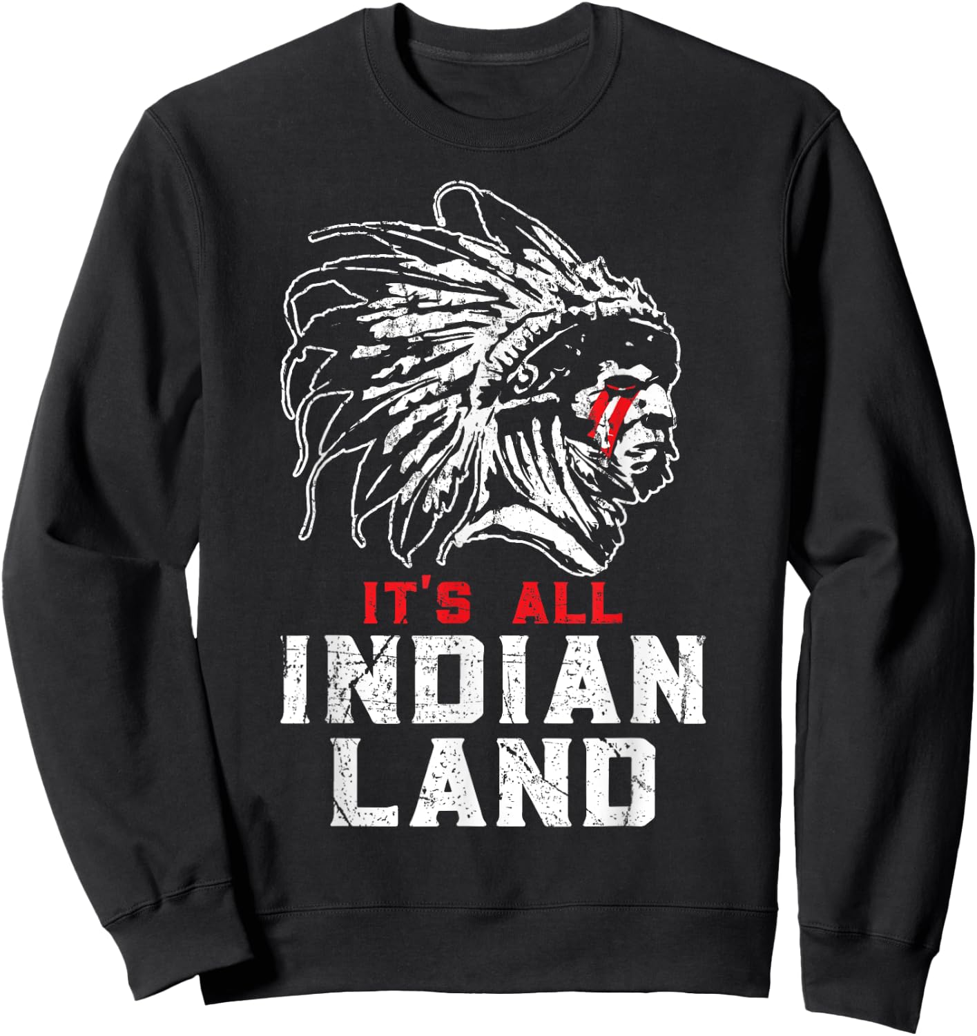 Native American All Indian Land Sweatshirt - Sweatshirt | Black