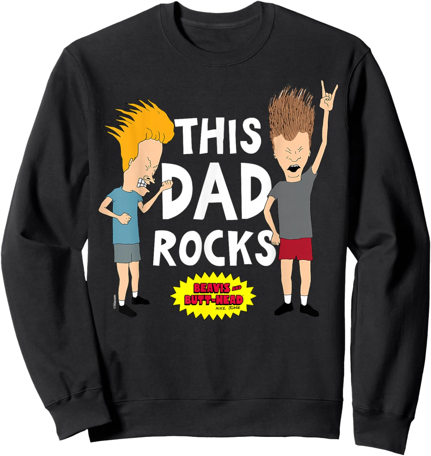 MTV - Beavis and Butthead This Dad Rocks Sweatshirt - Sweatshirt | Black
