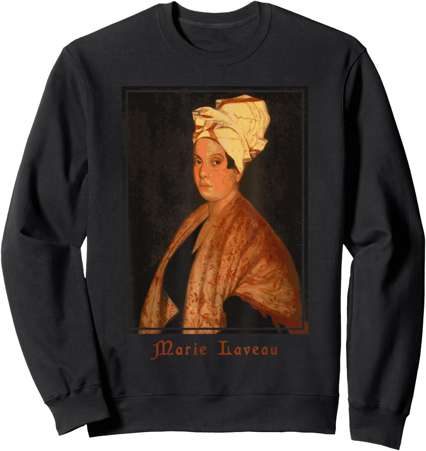Marie Laveau Voodoo Queen of New Orleans ATR Hoodoo Rootwork Sweatshirt - Sweatshirt | Black