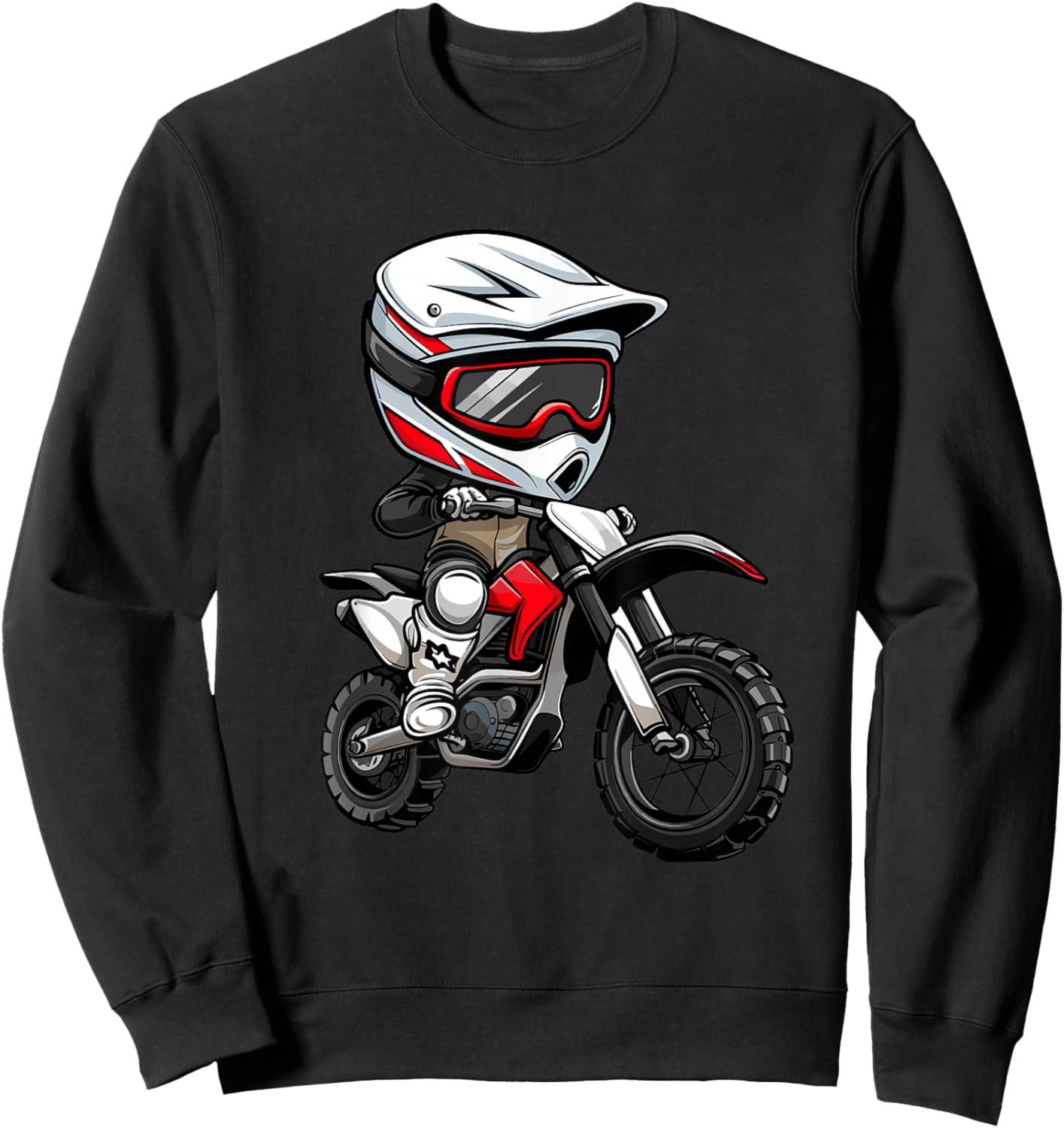Kids Dirt Bike Sweatshirt - Sweatshirt | Black
