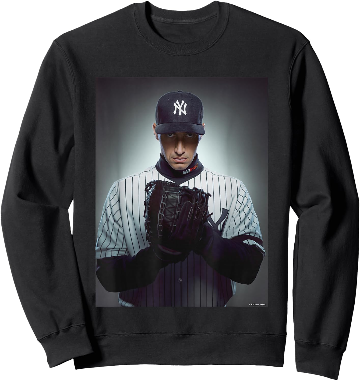Andy Pettitte New York Yankees Catcher by Michael Grecco Sweatshirt - Sweatshirt | Black