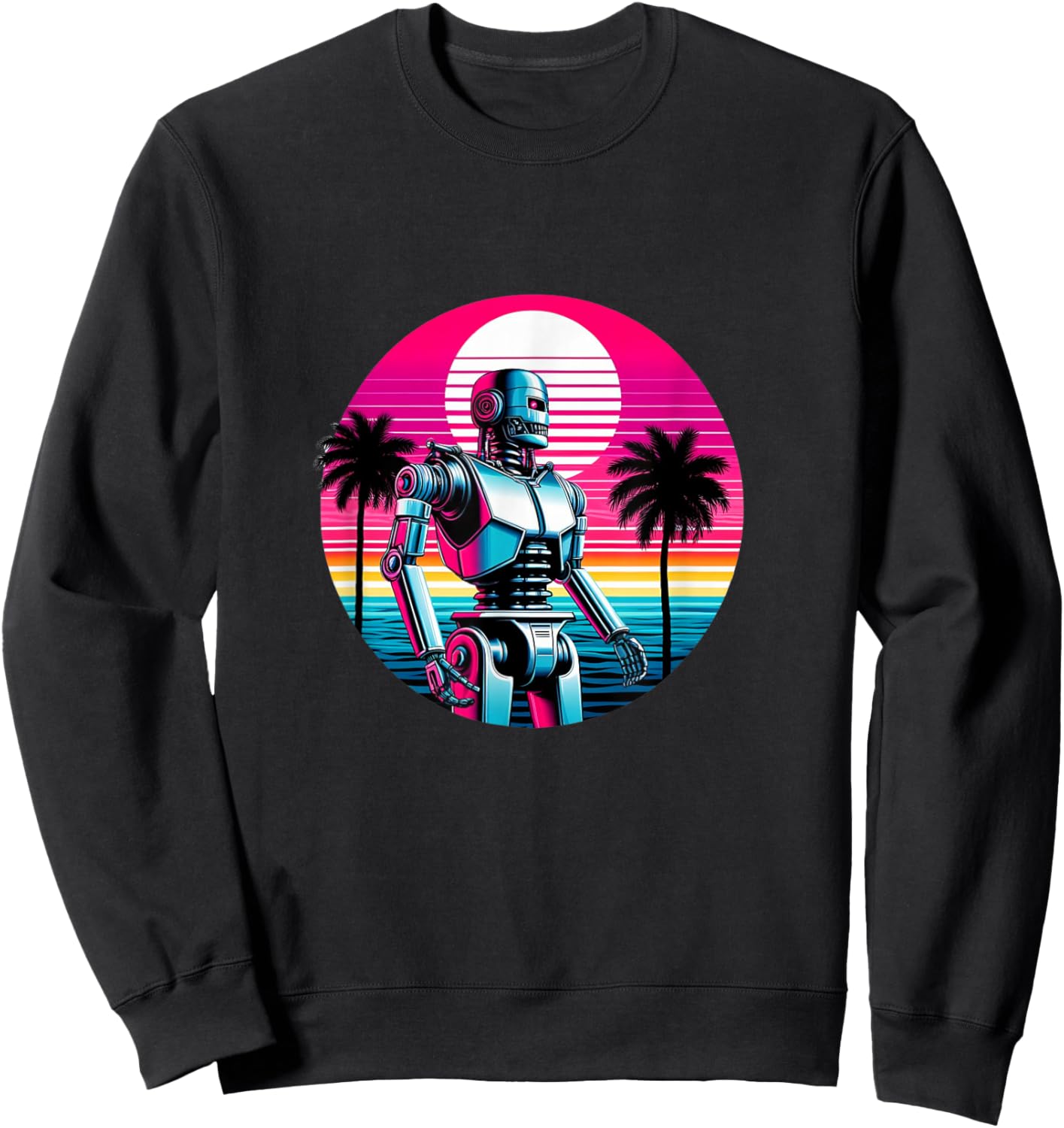 Robotics Retro Robot Machine Engineer Robots Mom Dad Kids Sweatshirt - Sweatshirt | Black