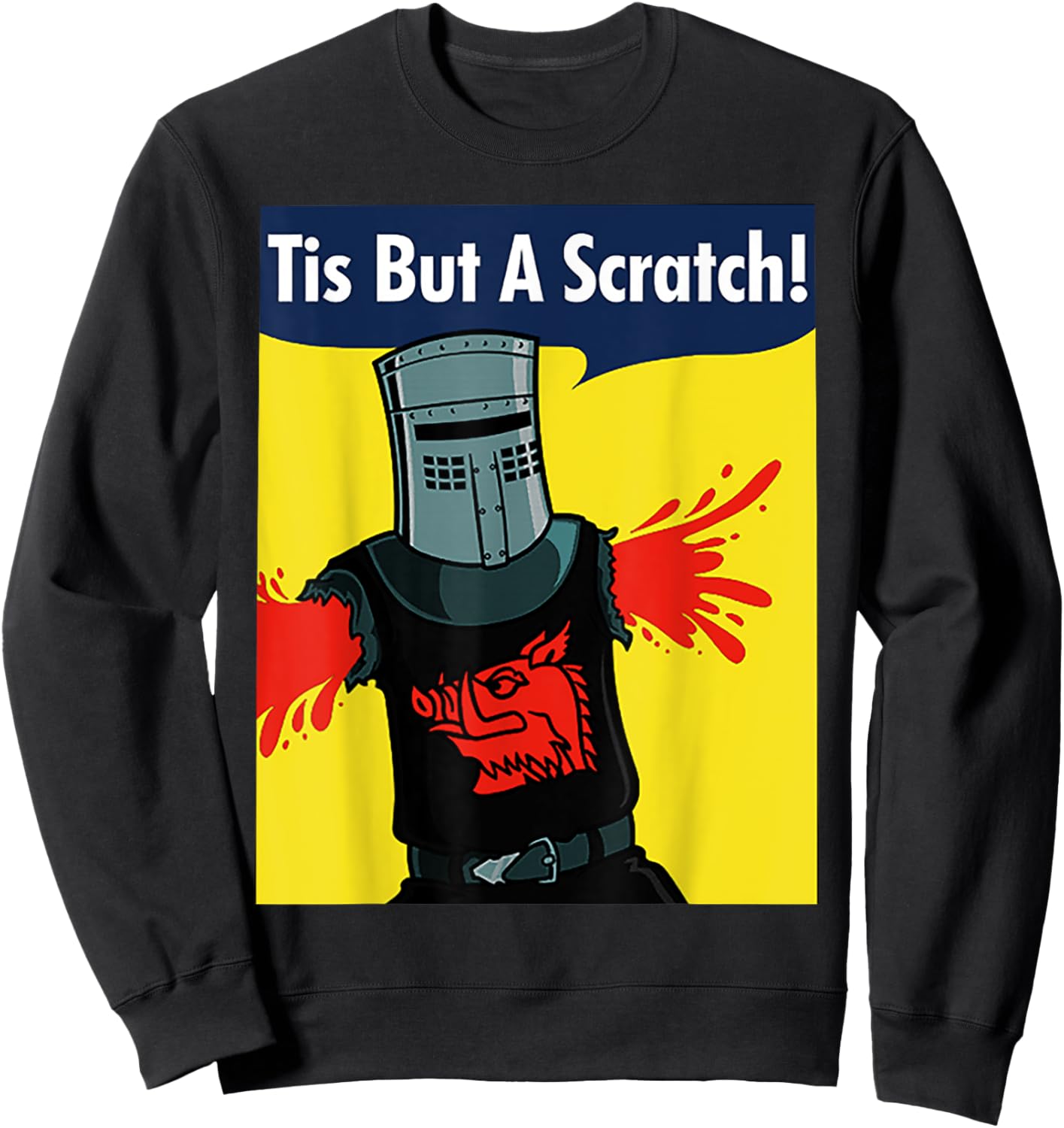 Tis But A Scratch Sweatshirt - Sweatshirt | Black