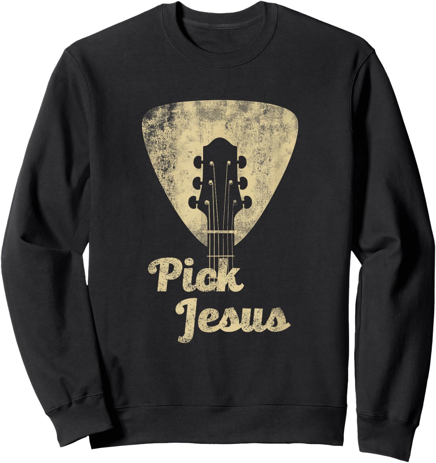 Pick Jesus T shirt -Music Pastor Shirt- Pastor Easter gift Sweatshirt - Sweatshirt | Black