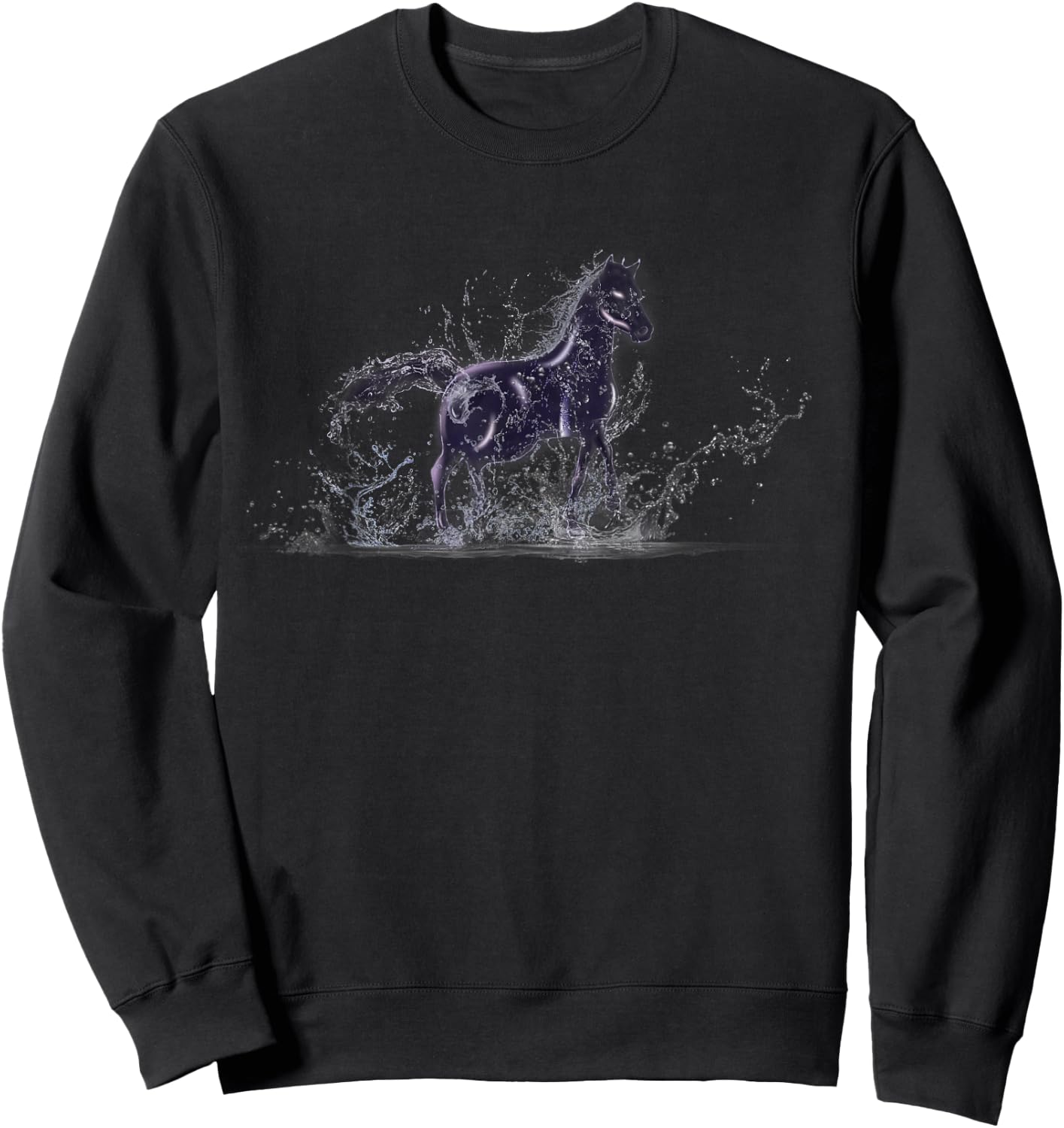 Water Spirit Horse Nokk Brook Horse Scandinavia Fairytale Sweatshirt - Sweatshirt | Black