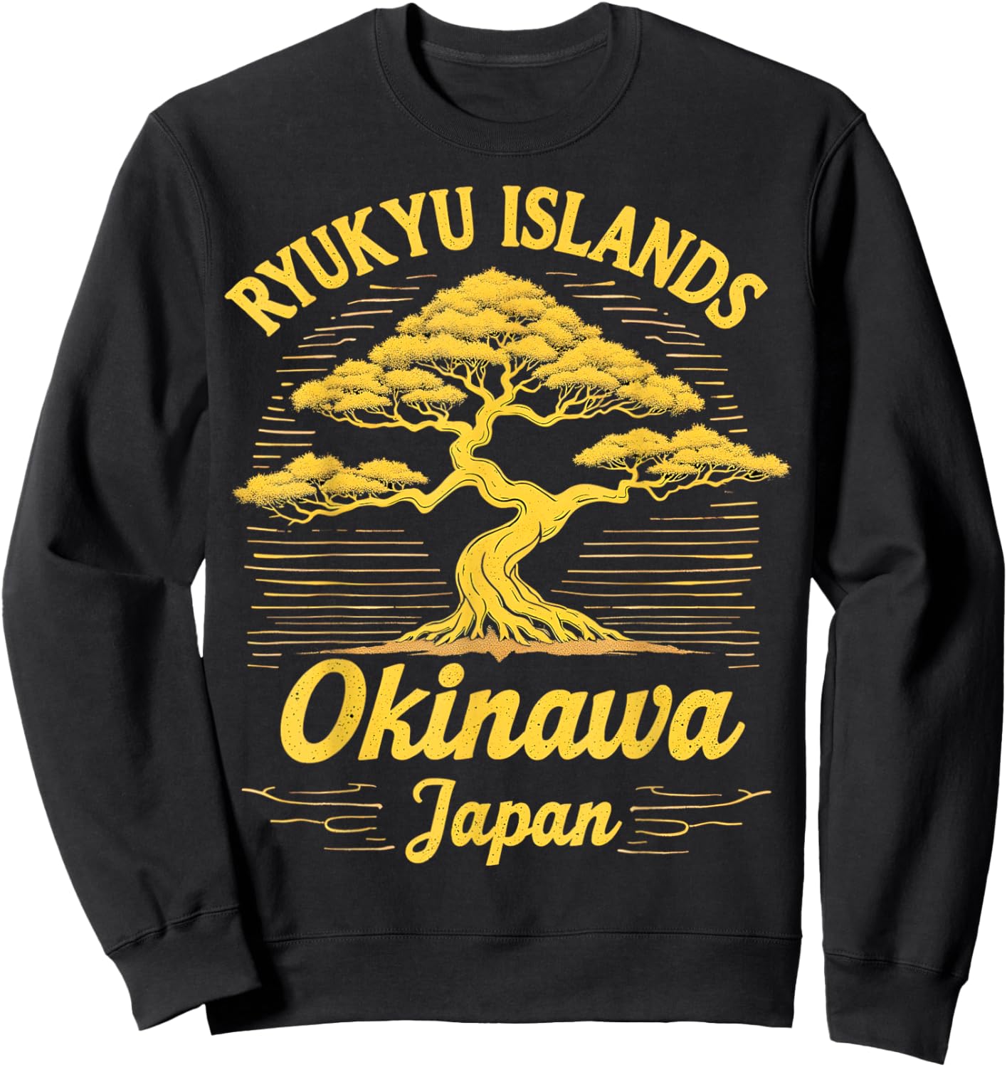 Ryukyu Islands Okinawa Japan Bonsai Art Sweatshirt - Sweatshirt | Black