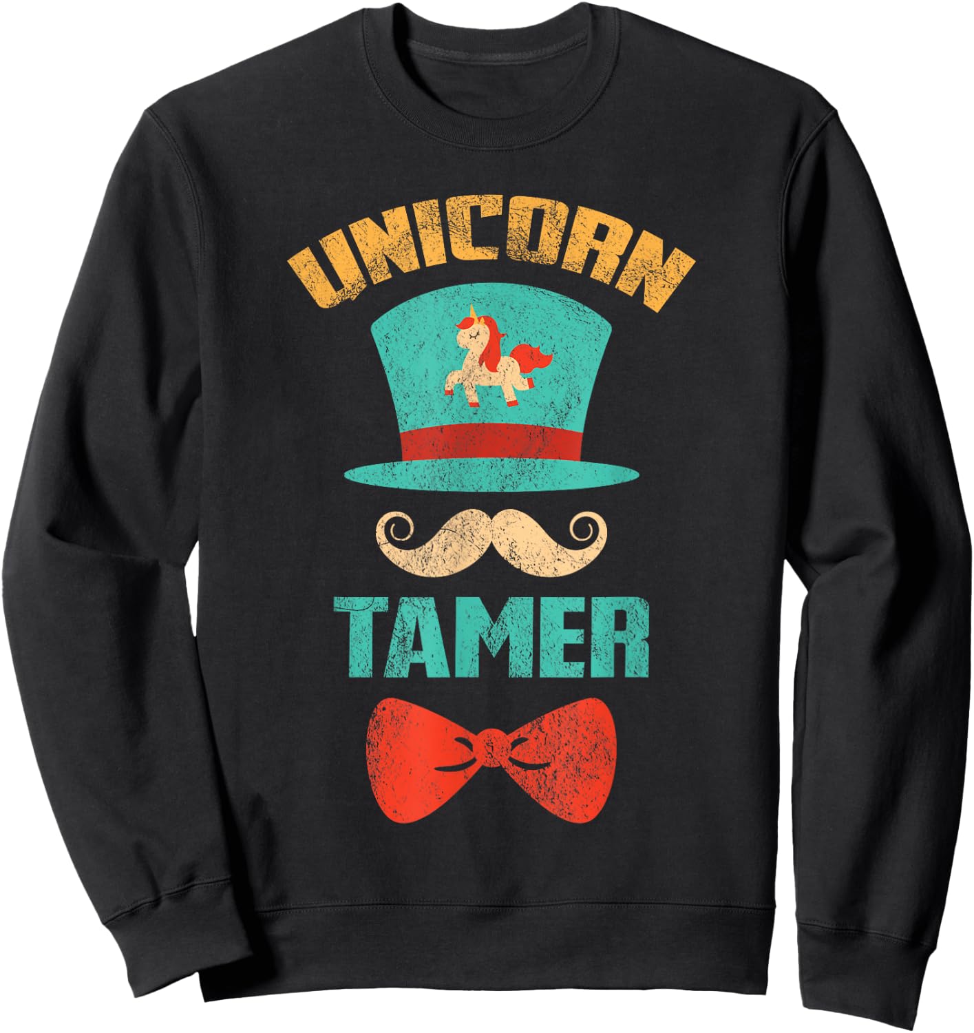 Circus Carnival Unicorn Tamer Birthday Sweatshirt - Sweatshirt | Black