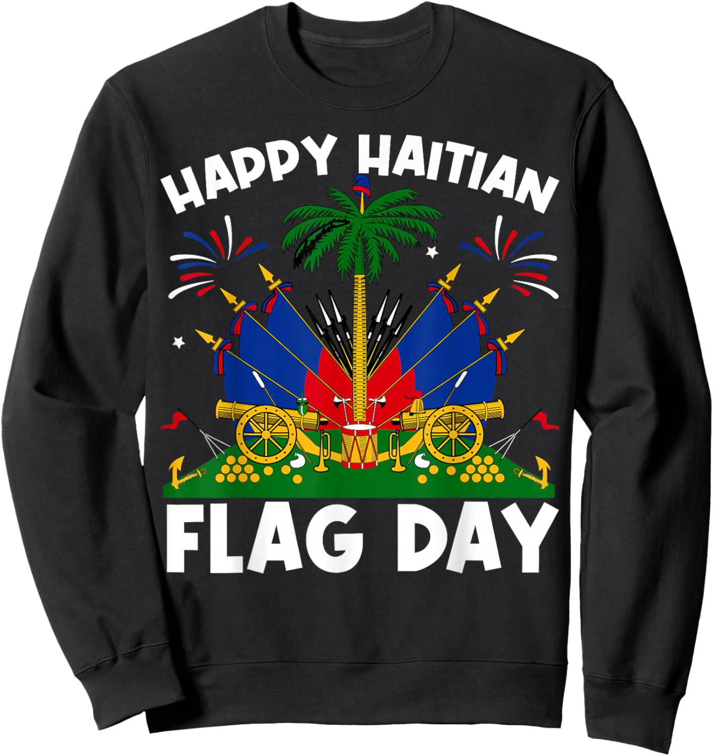 Haitian Flag Day Men Women Kids Sweatshirt - Sweatshirt | Black