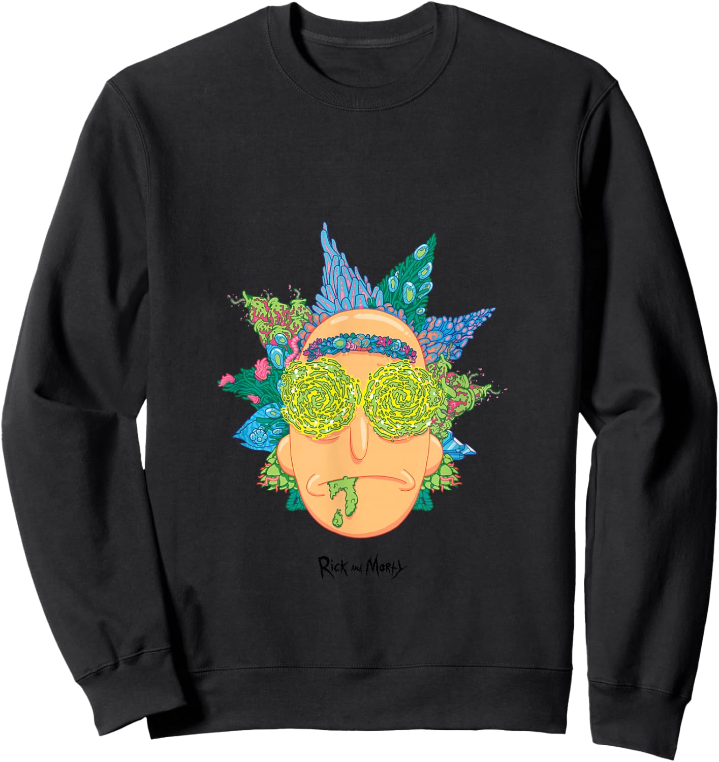 Offizielle psychedelische Rick Face Art PAPL205 Sweatshirt - Sweatshirt | Black