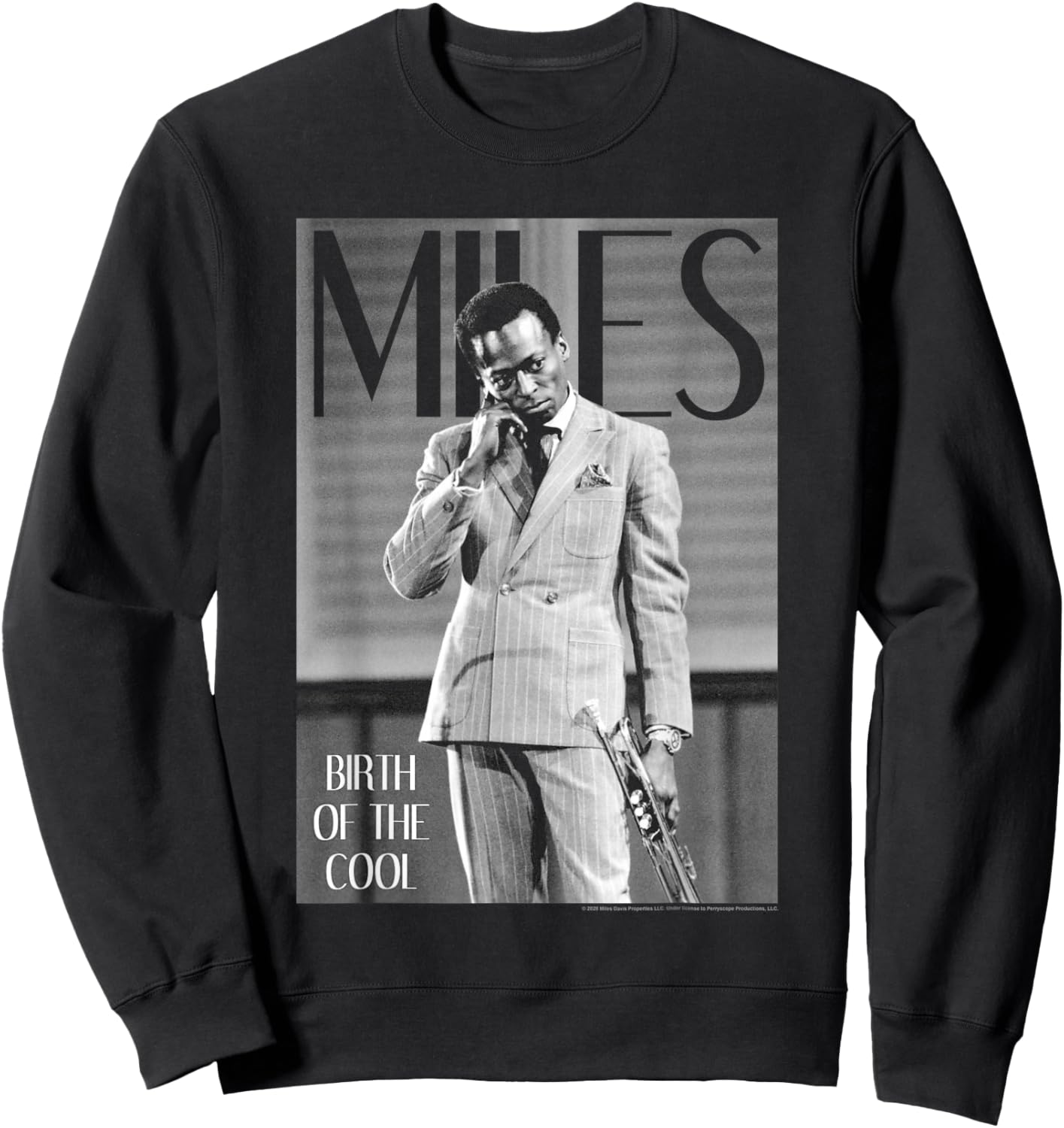Miles Davis Simply Cool Sweatshirt - Sweatshirt | Black
