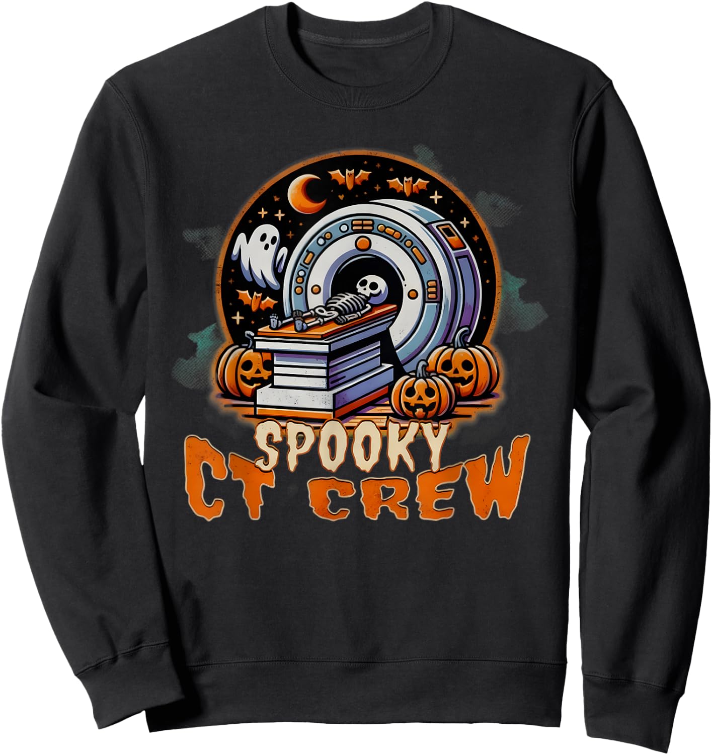 Halloween CT Tech CT Technologist Halloween Rad Tech T Sweatshirt - Sweatshirt | Black
