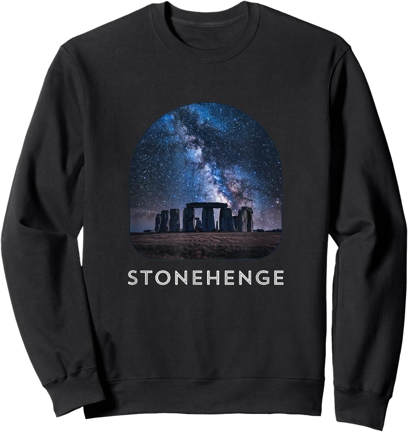 Stonehenge At Night / Stonehenge Sweatshirt - Sweatshirt | Black