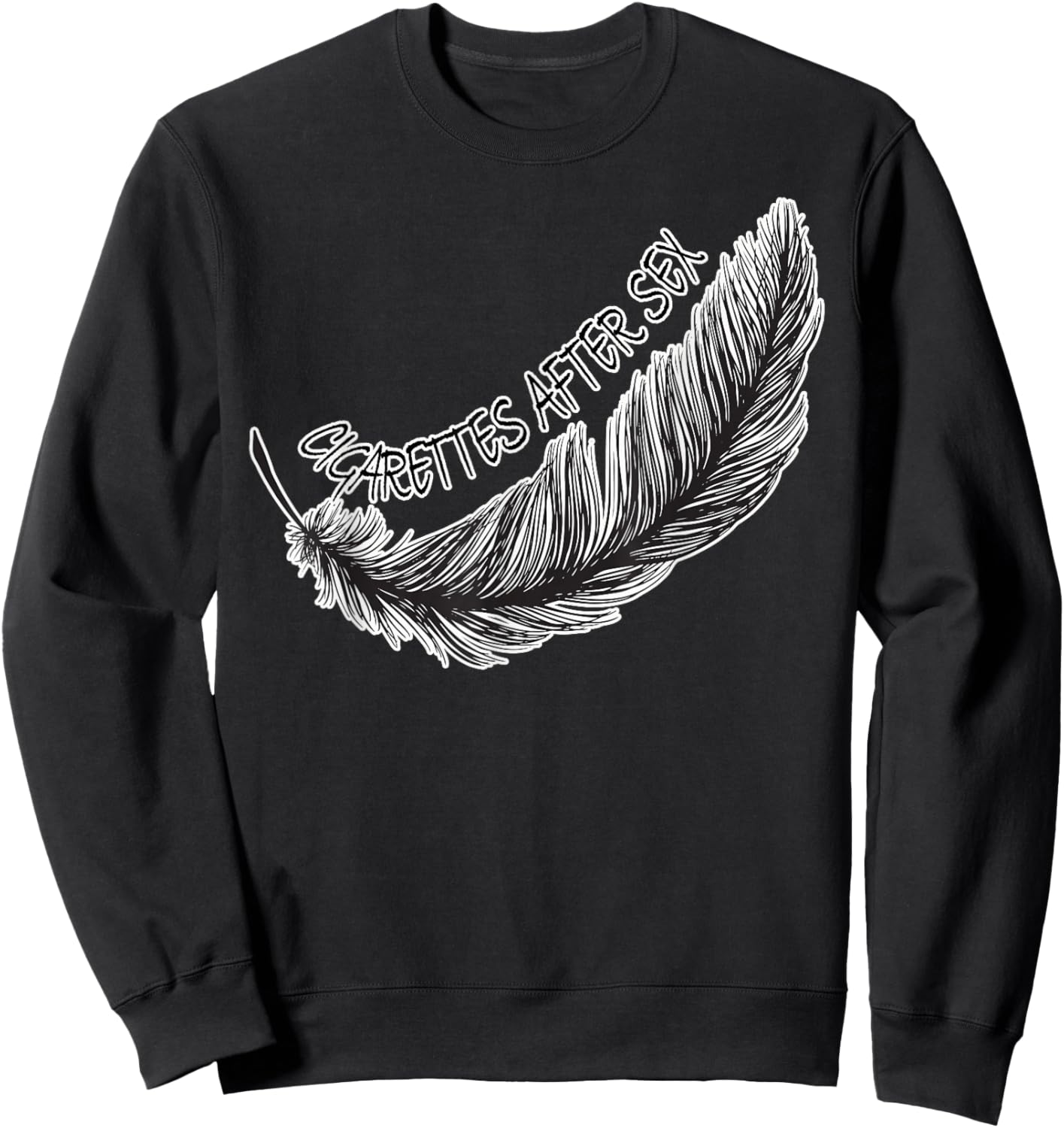 Love Cigarettes Apparel I Stopped Smoking After Sex Merch Sweatshirt - Sweatshirt | Black