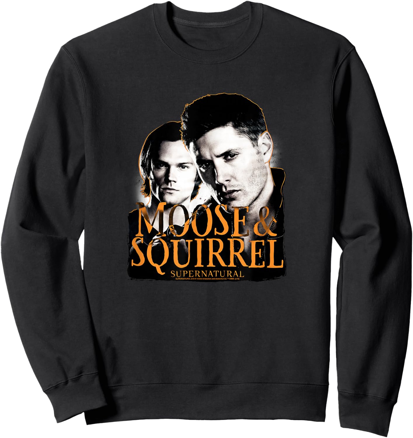 Supernatural Moose & Squirrel Sweatshirt - Sweatshirt | Black
