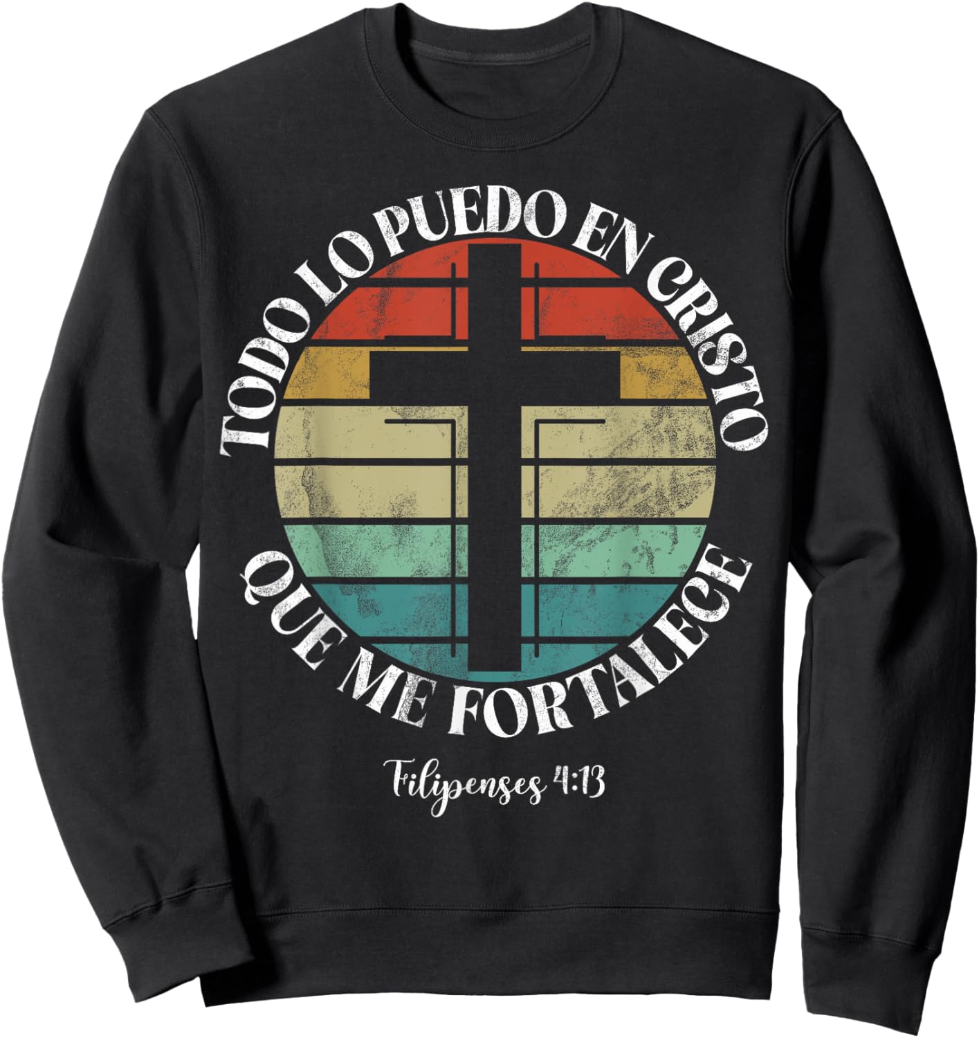 Christian Spanish Español Cristianos Religious Jesus God Sweatshirt - Sweatshirt | Black