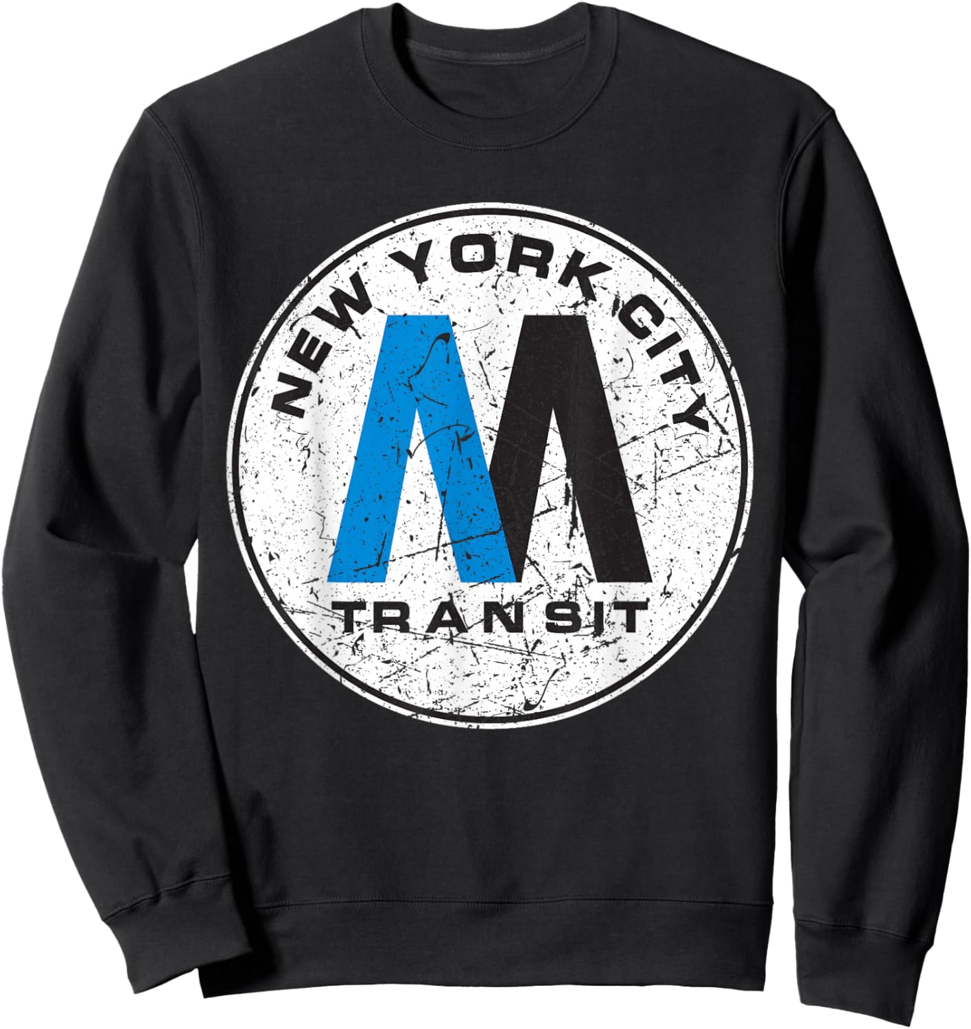 NYC Transit Subway Train Retro New York Subway Sweatshirt - Sweatshirt | Black
