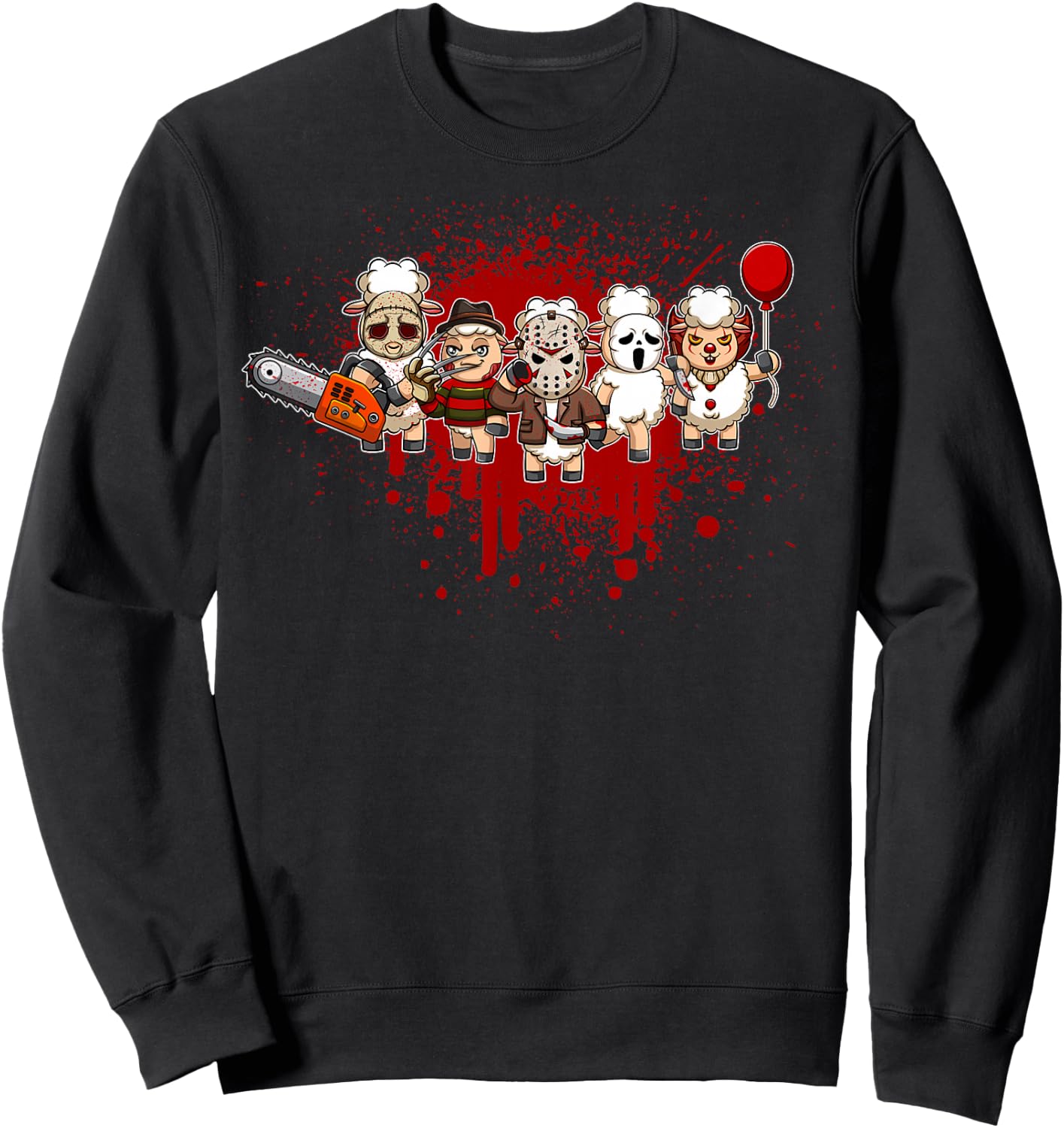 My Little Horror Crew - Halloween Sheep Sweatshirt - Sweatshirt | Black
